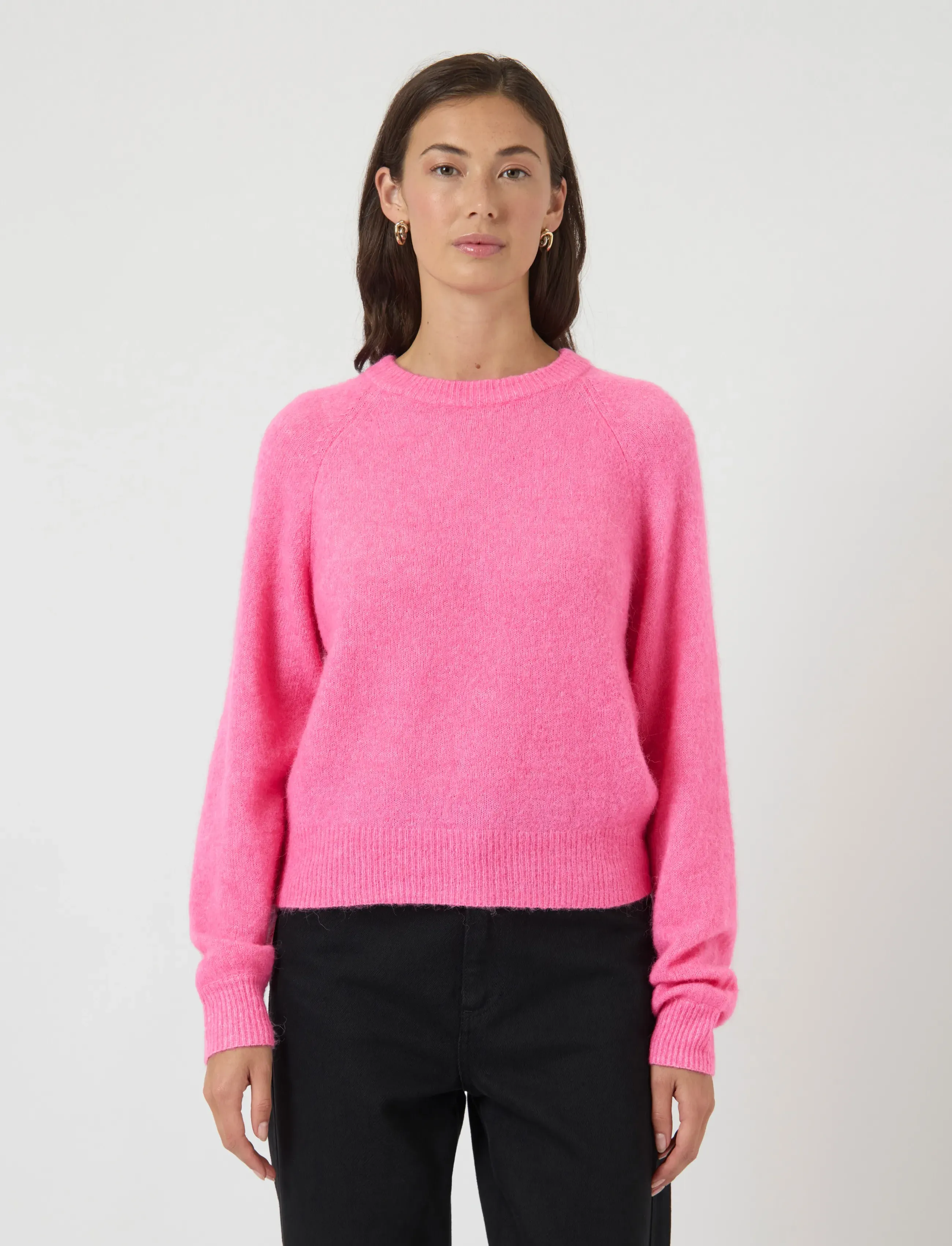 YAS Yasjohi Ls Wool Blend Pullover S. Noos, XL, Pink, Strik > Trøjer, Dame