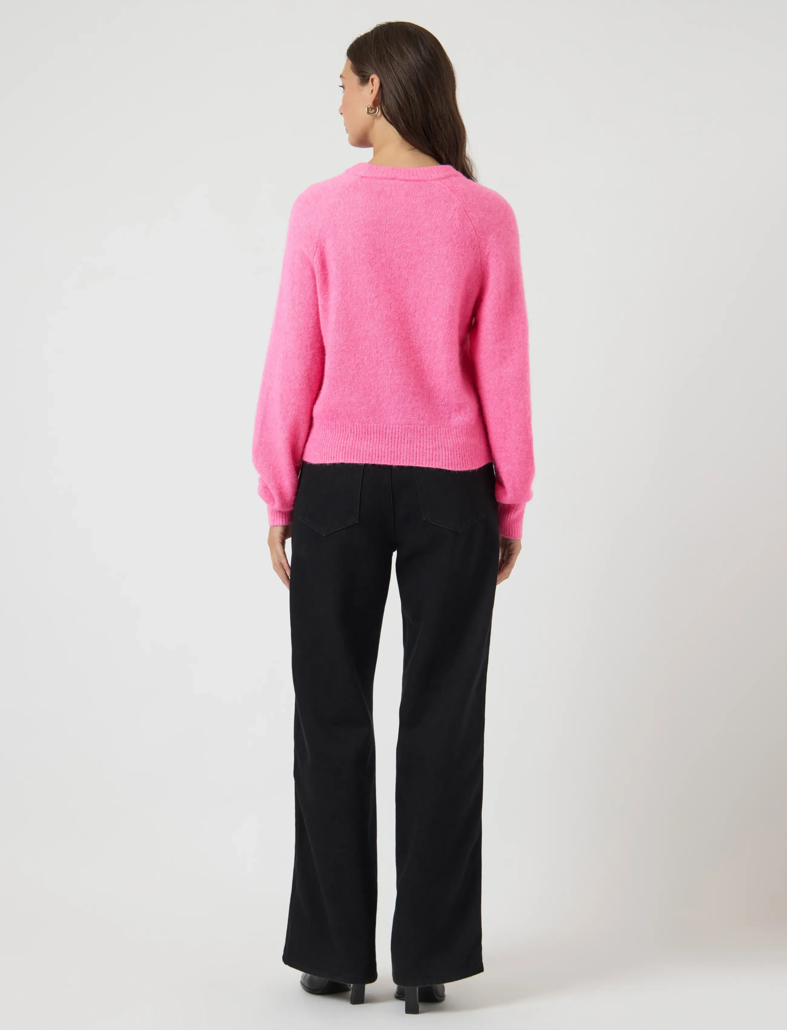 YAS - YASJOHI LS WOOL BLEND PULLOVER S. NOOS - neulepuserot - begonia pink - 3