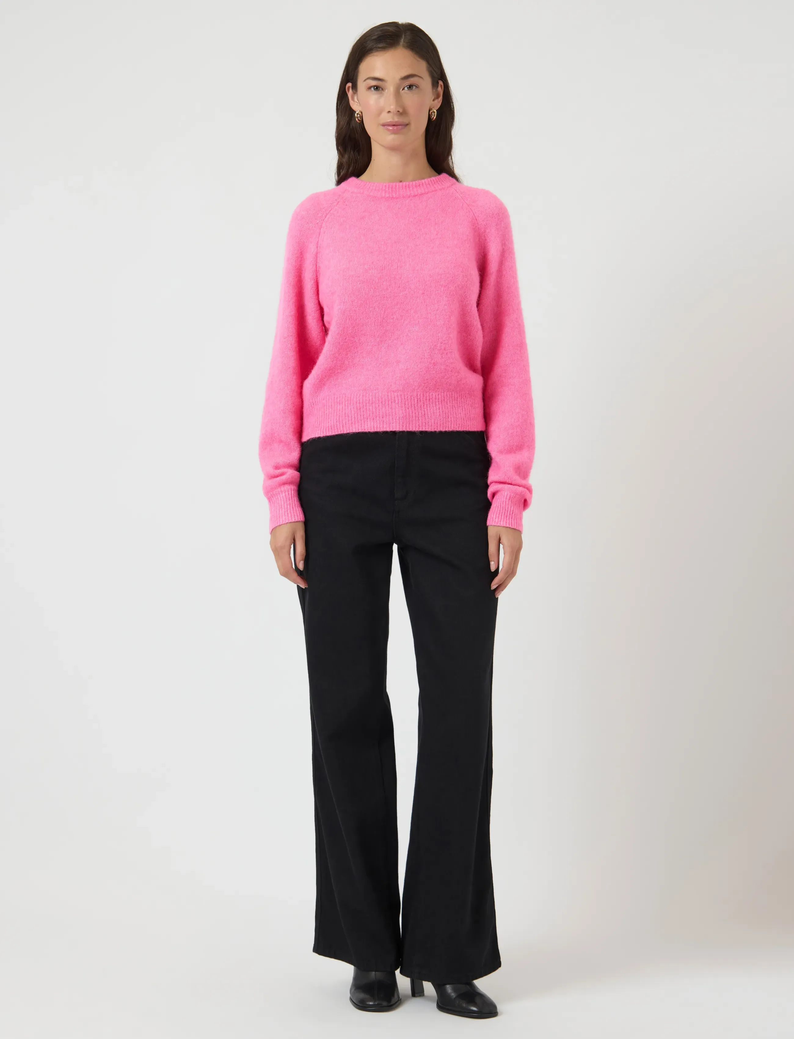 YAS - YASJOHI LS WOOL BLEND PULLOVER S. NOOS - pullover - begonia pink - 4