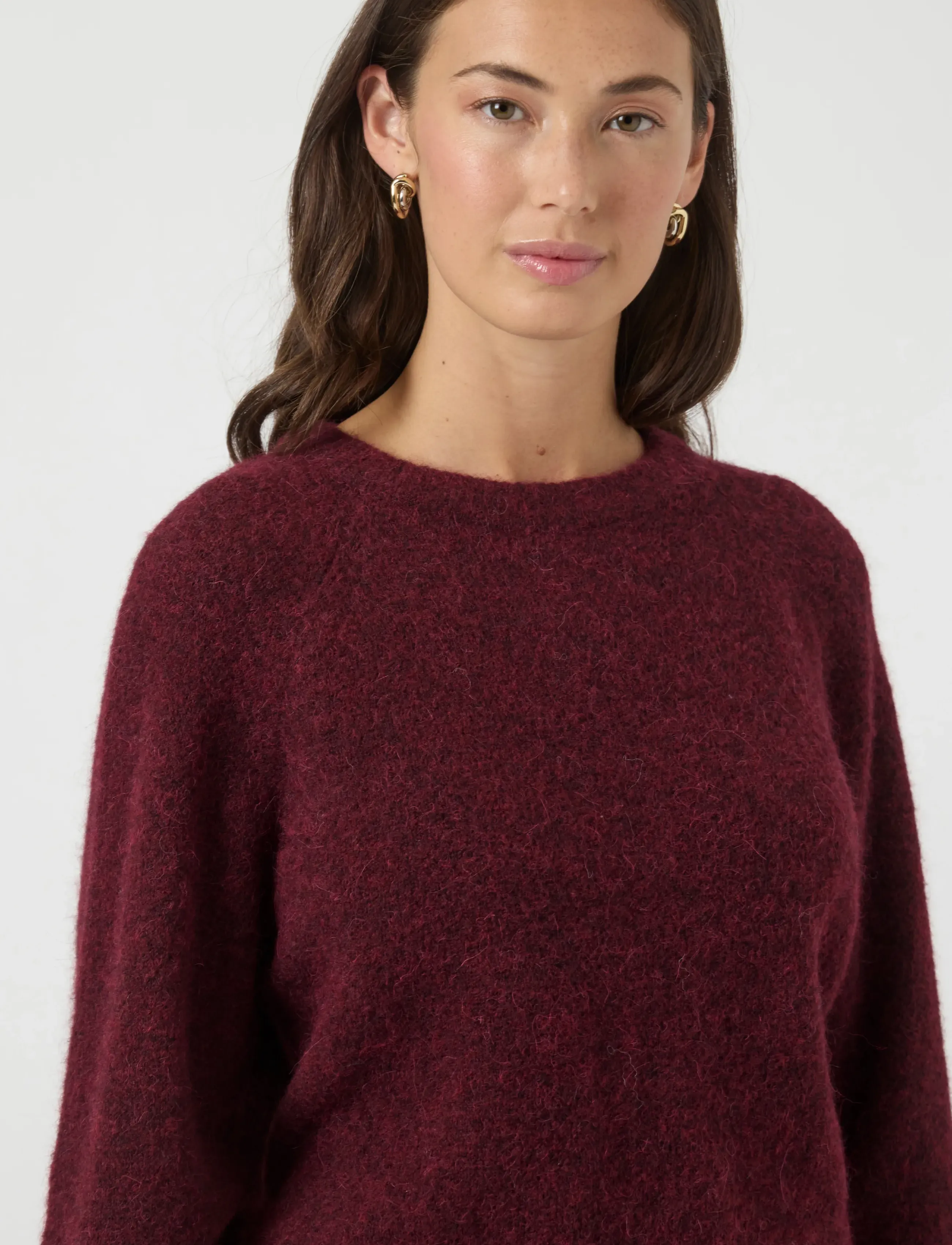 YAS - YASJOHI LS WOOL BLEND PULLOVER S. NOOS - trøjer - port royale - 5