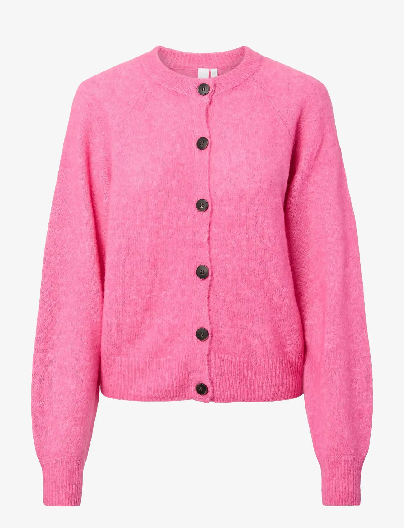 YAS - YASJOHI LS WOOL BLEND CARDIGAN S. NOOS - cardigans - begonia pink - 1