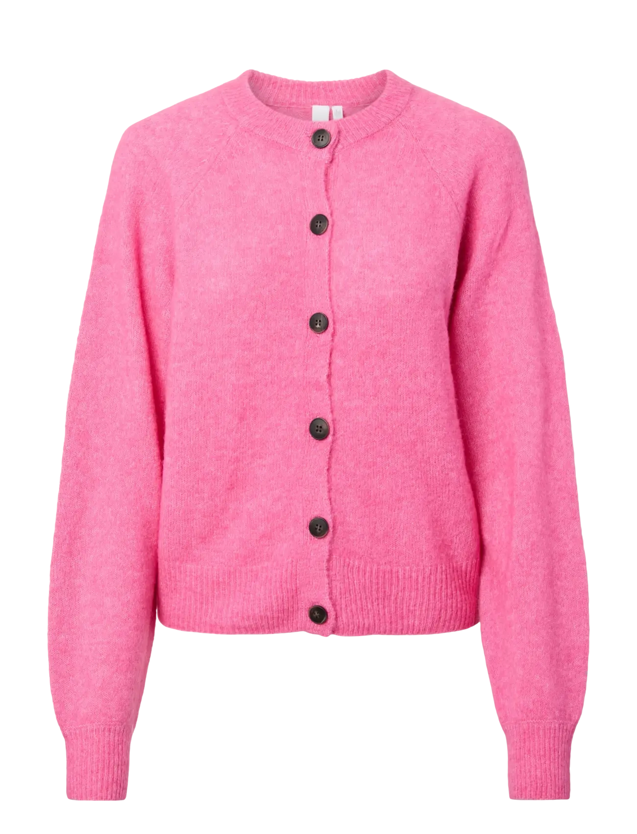 YAS YASJOHI LS WOOL BLEND CARDIGAN S. NOOS - Cardigans - BEGONIA PINK / pink/rose