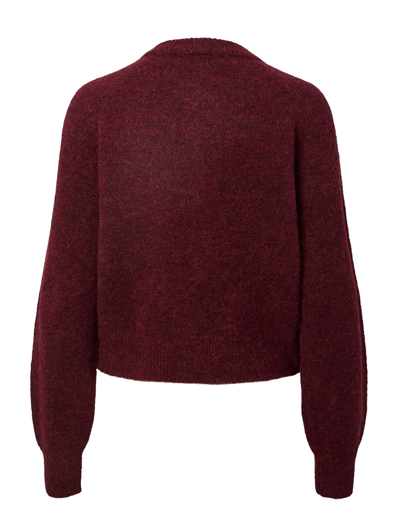 YAS - YASJOHI LS WOOL BLEND CARDIGAN S. NOOS - kardiganid - port royale - 2