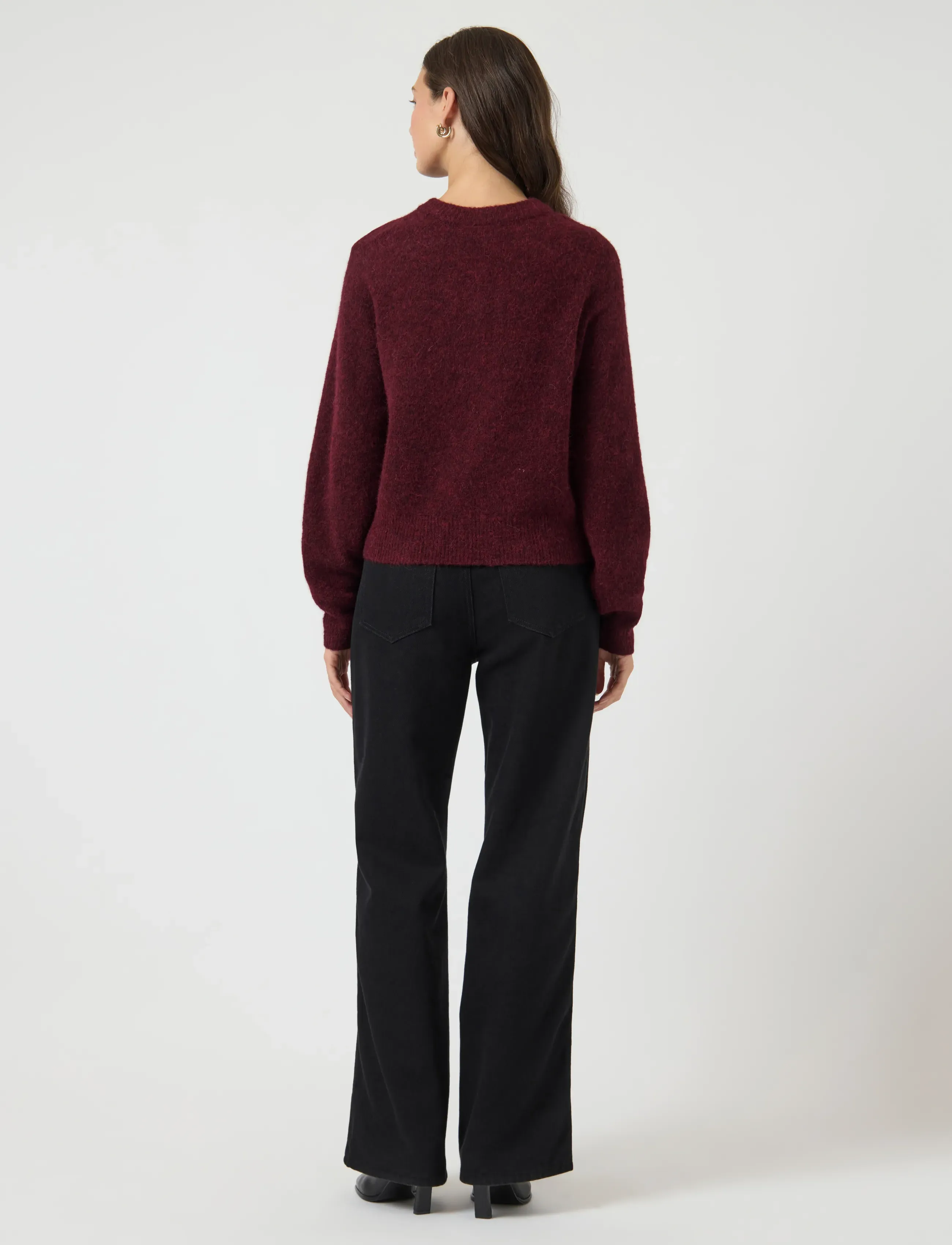 YAS - YASJOHI LS WOOL BLEND CARDIGAN S. NOOS - cardigans - port royale - 3