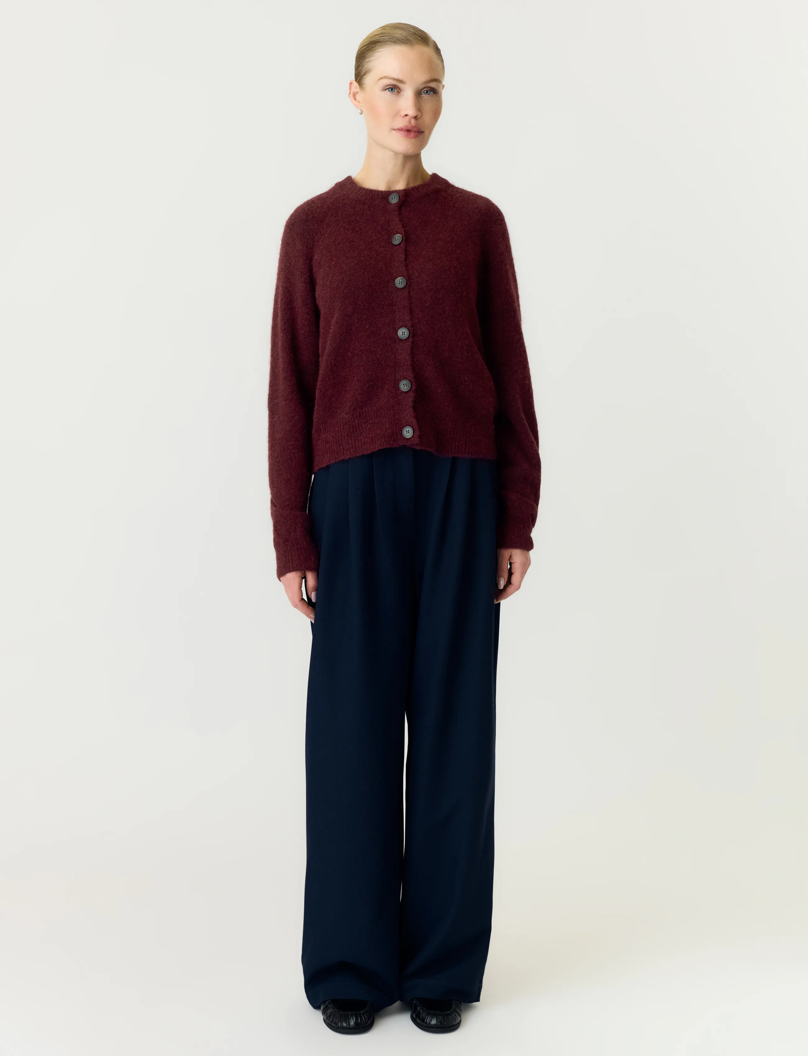 YAS - YASJOHI LS WOOL BLEND CARDIGAN S. NOOS - strickjacken - port royale - 4