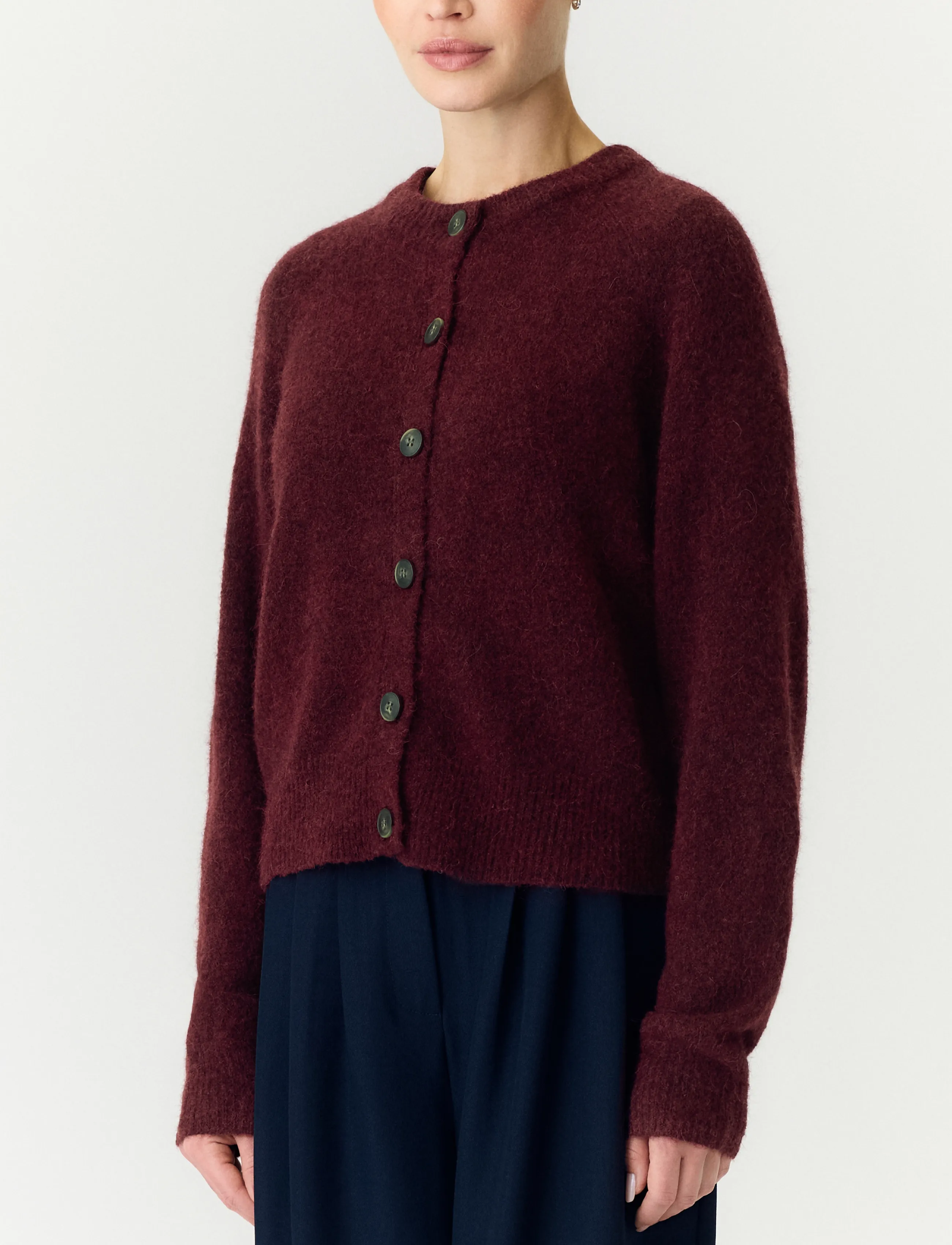 Yasjohi Ls Wool Blend Cardigan S. Noos 4