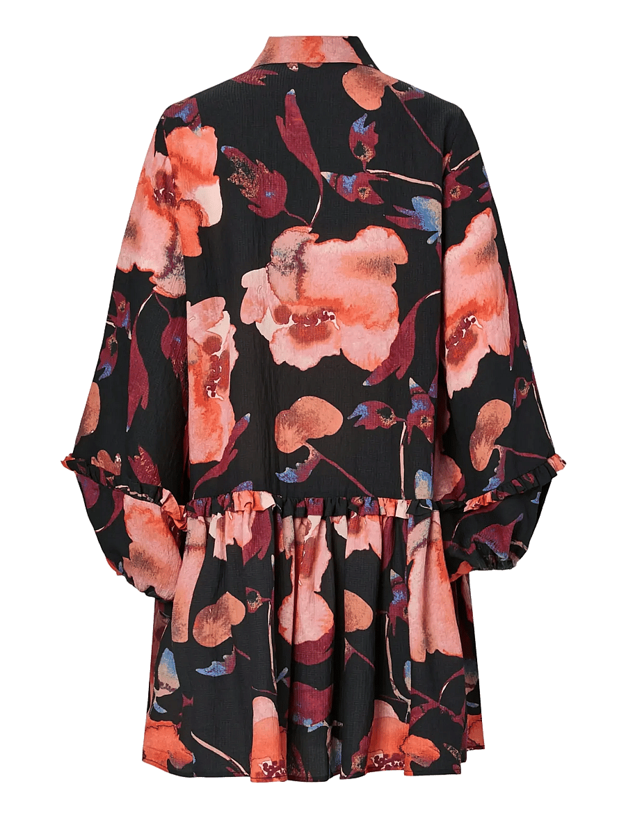 YAS - YASPILANA LS DRESS S. - robes chemises - black - 2