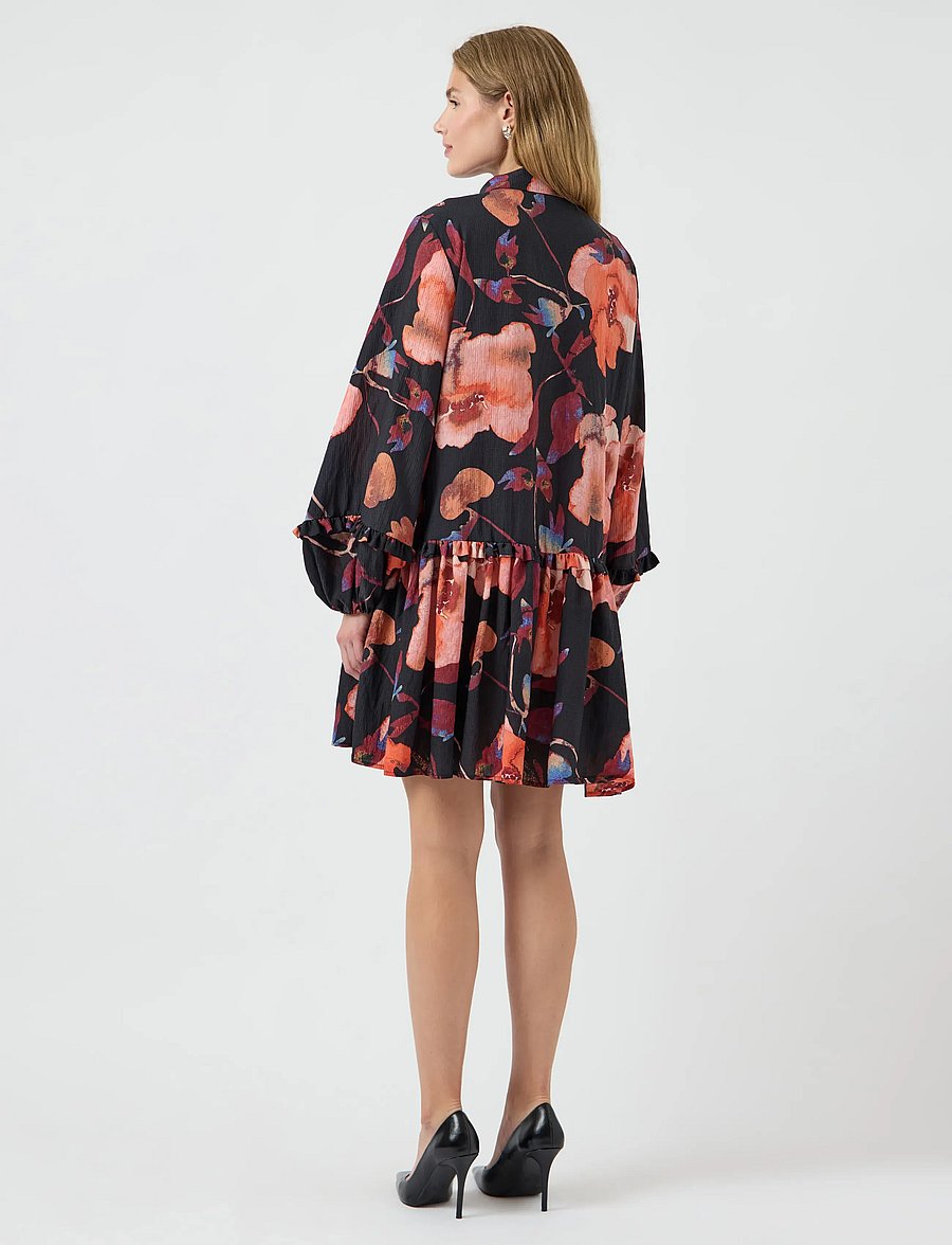 YAS - YASPILANA LS DRESS S. - robes chemises - black - 3