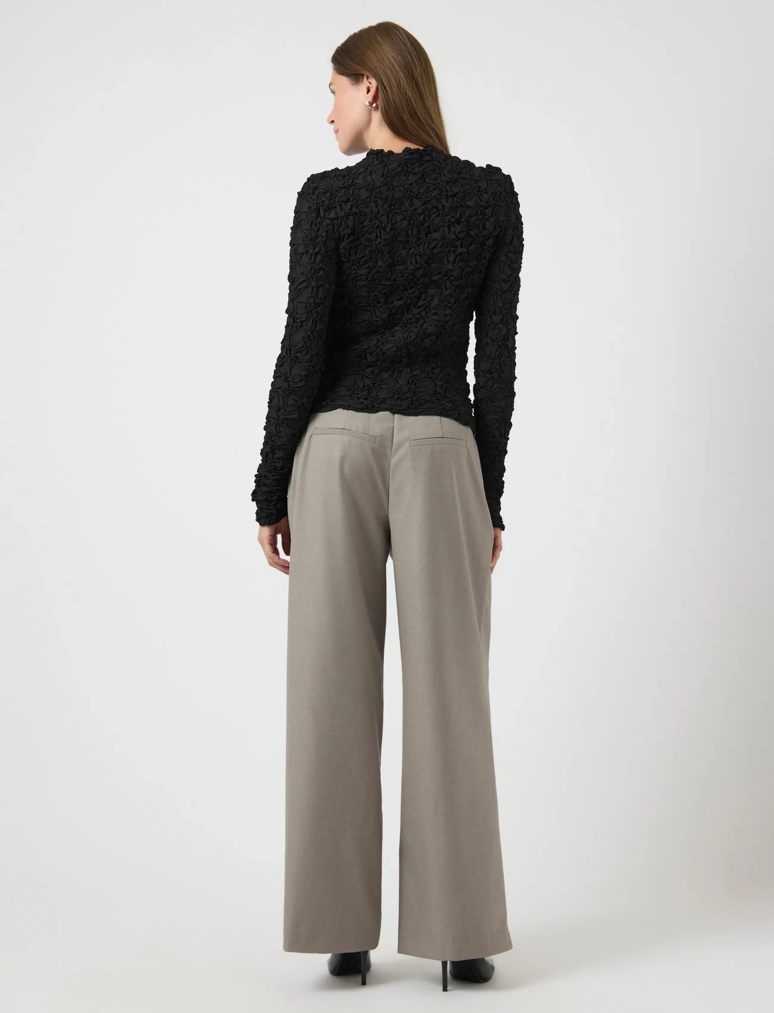 YAS - YASMERA LS TOP NOOS - langärmlige blusen - black - 3