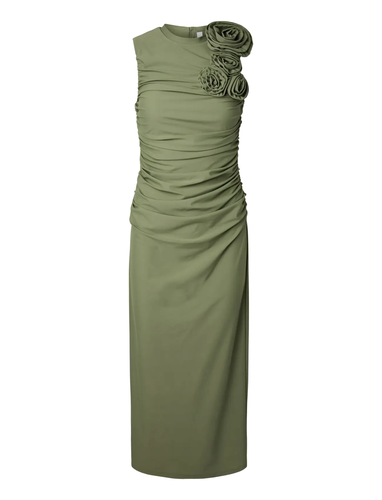 YAS Yasdona Sl Long Kleid - Show Khaki - M - Damen