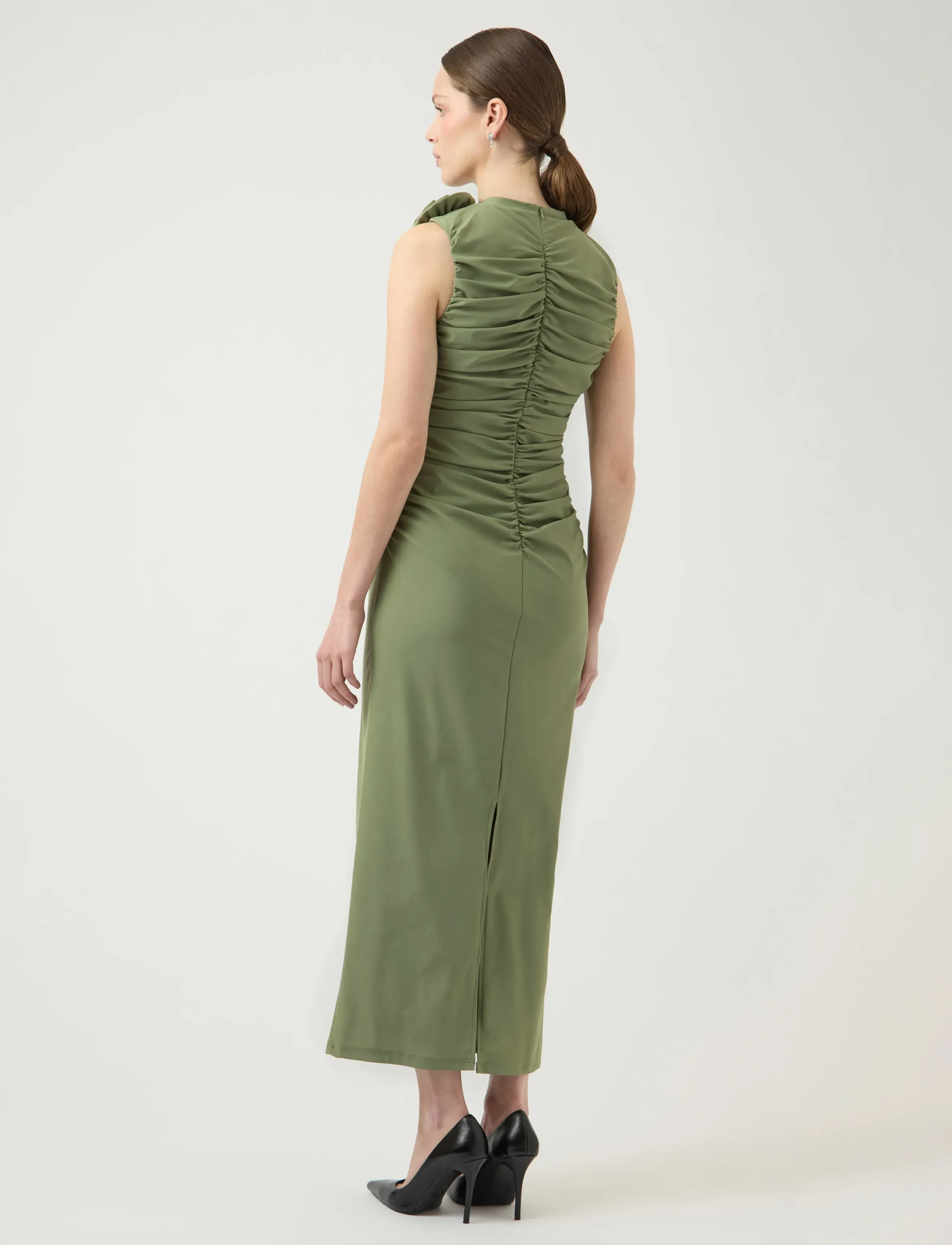 YAS - YASDONA SL LONG DRESS - SHOW - abendkleider - oil green - 3