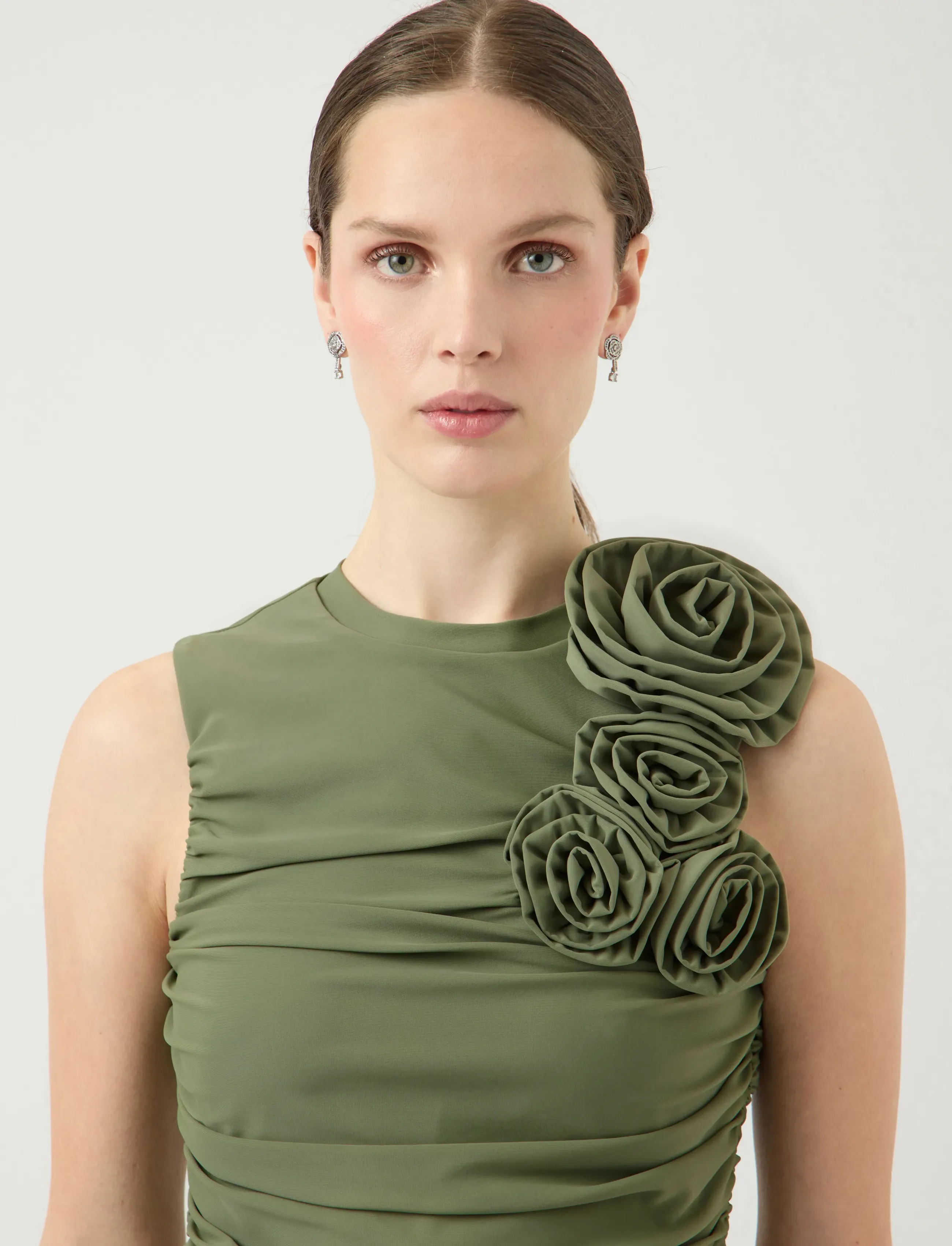 YAS - YASDONA SL LONG DRESS - SHOW - abendkleider - oil green - 5