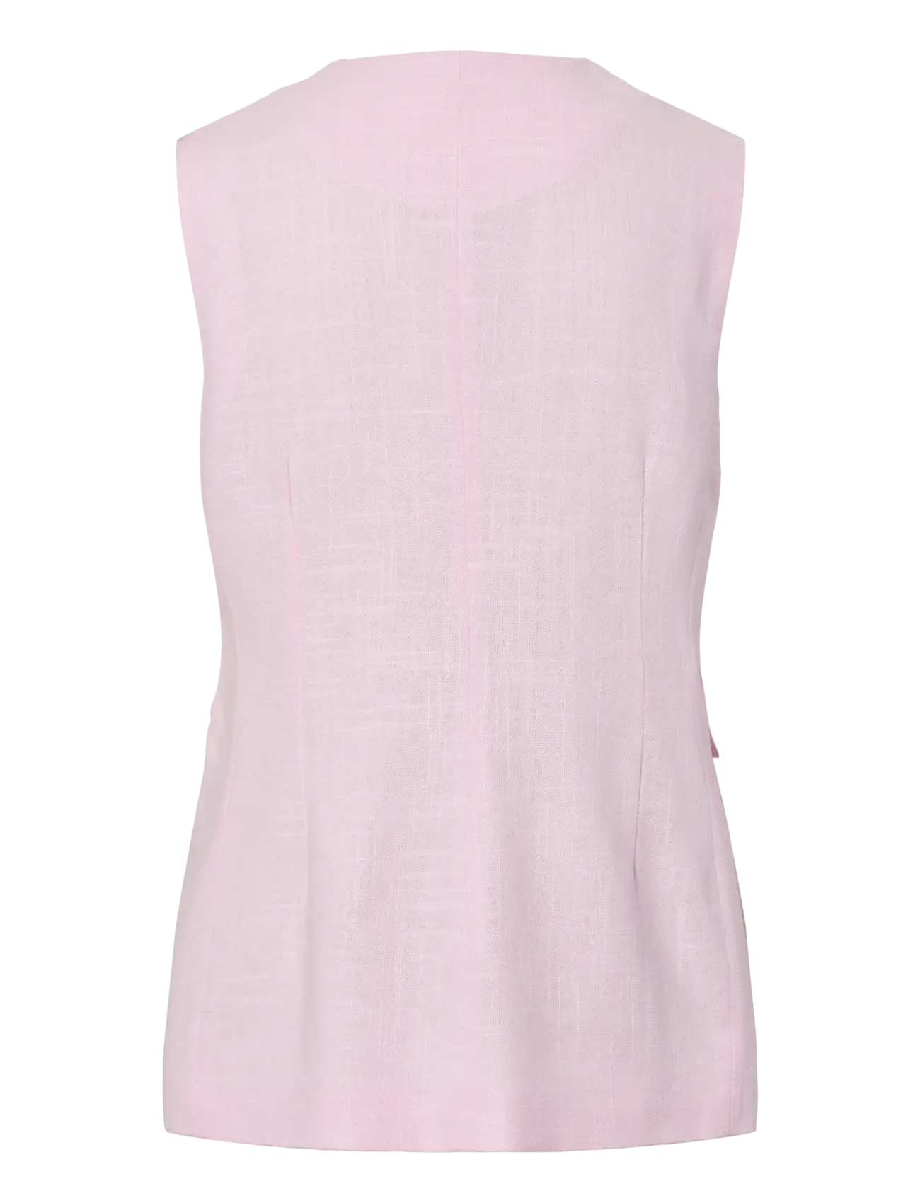 YAS - YASAGANA LINEN BLEND WAISTCOAT S. - spring jackets - pink lady - 2