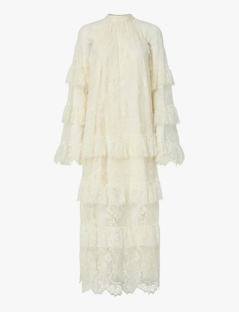 YAS - YASARIZONA LS LONG LACE DRESS - D2D - Õhtukleidid - birch - 0