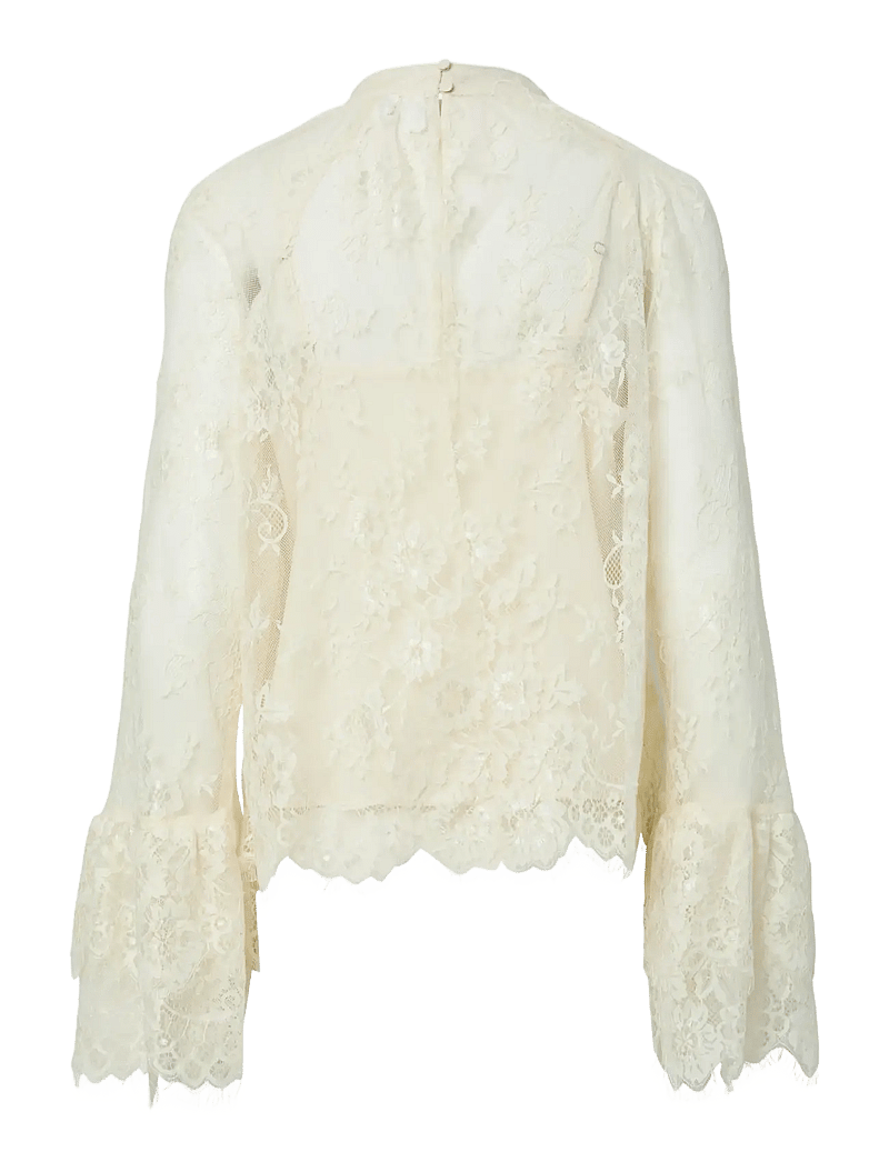 YAS - YASARIZONA LS LACE TOP - D2D - pitkähihaiset puserot - birch - 1