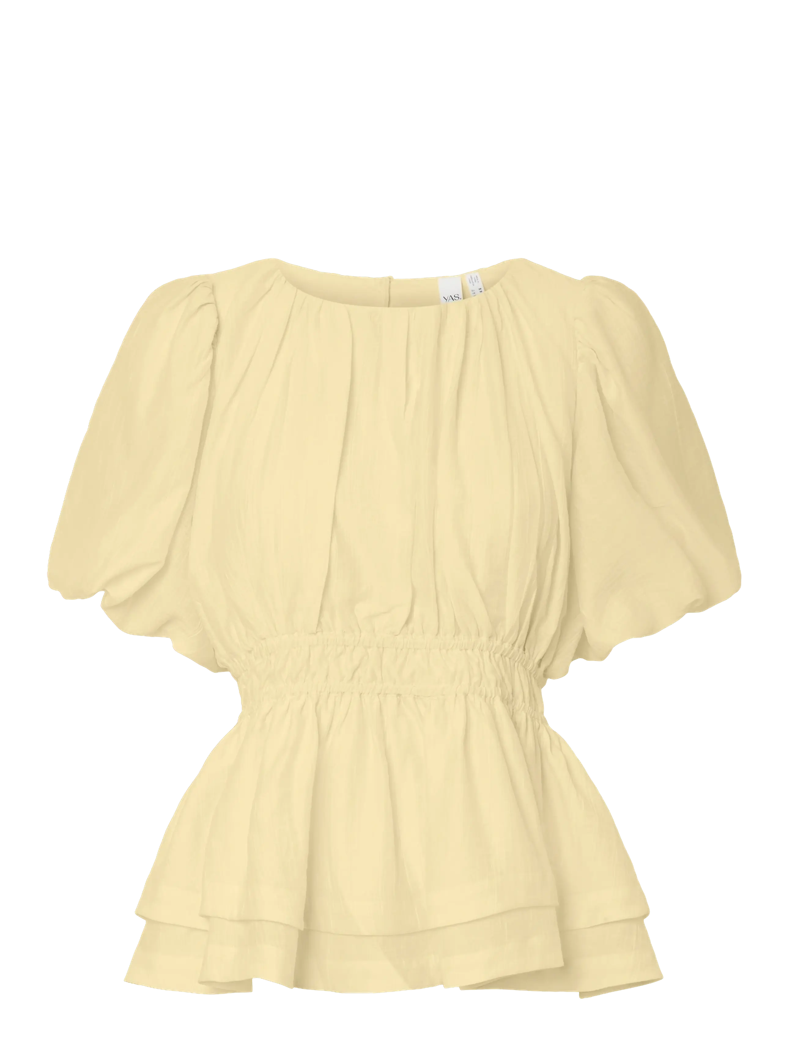YAS YASSKYLA SS TOP - Blusen - ANISE FLOWER / cream