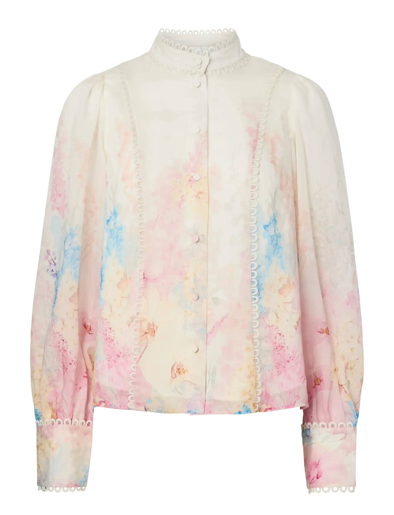 YAS YASFLORENCE LS SHIRT - SHOW - Langärmlige Hemden - PRISTINE / multi