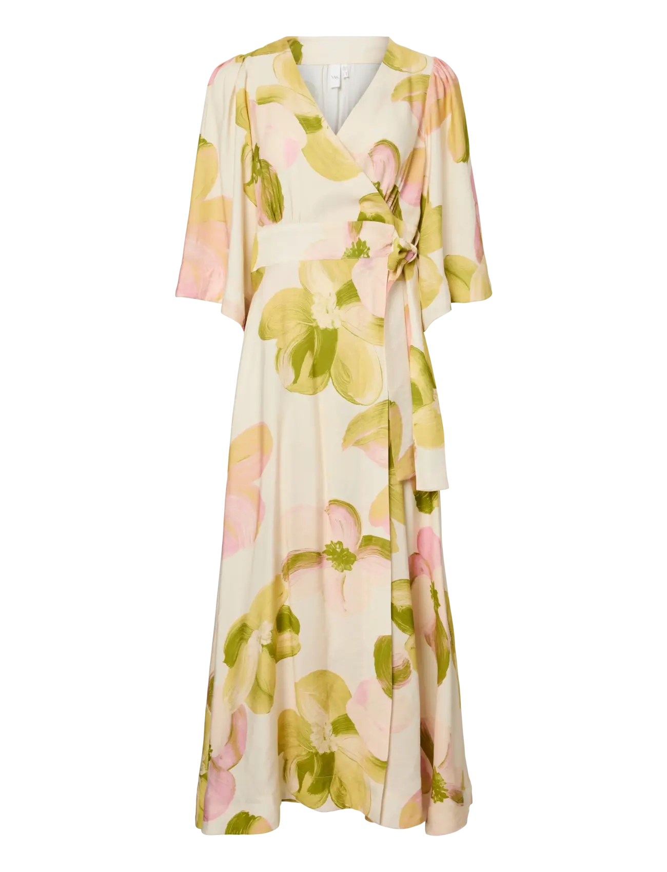 YAS - YASMARGA 3/4 WRAP LONG DRESS S. - SHOW - sommerkjoler - pristine - 1