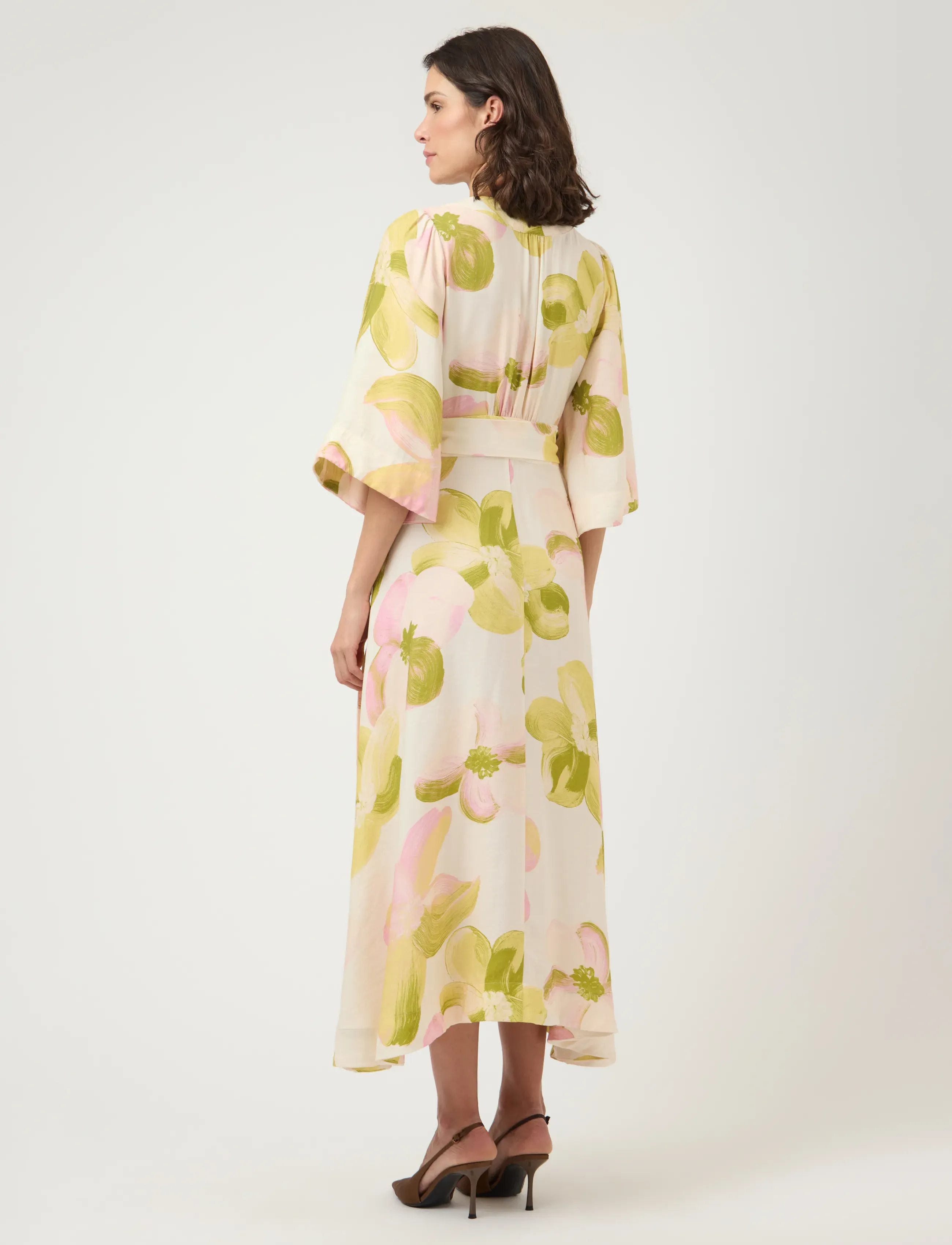 YAS - YASMARGA 3/4 WRAP LONG DRESS S. - SHOW - sommerkjoler - pristine - 3