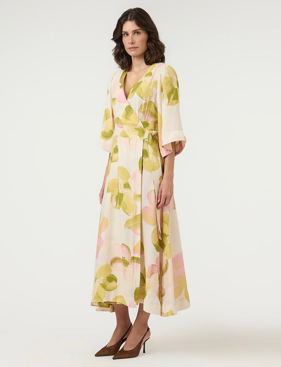 YAS - YASMARGA 3/4 WRAP LONG DRESS S. - SHOW - sommerkjoler - pristine - 4