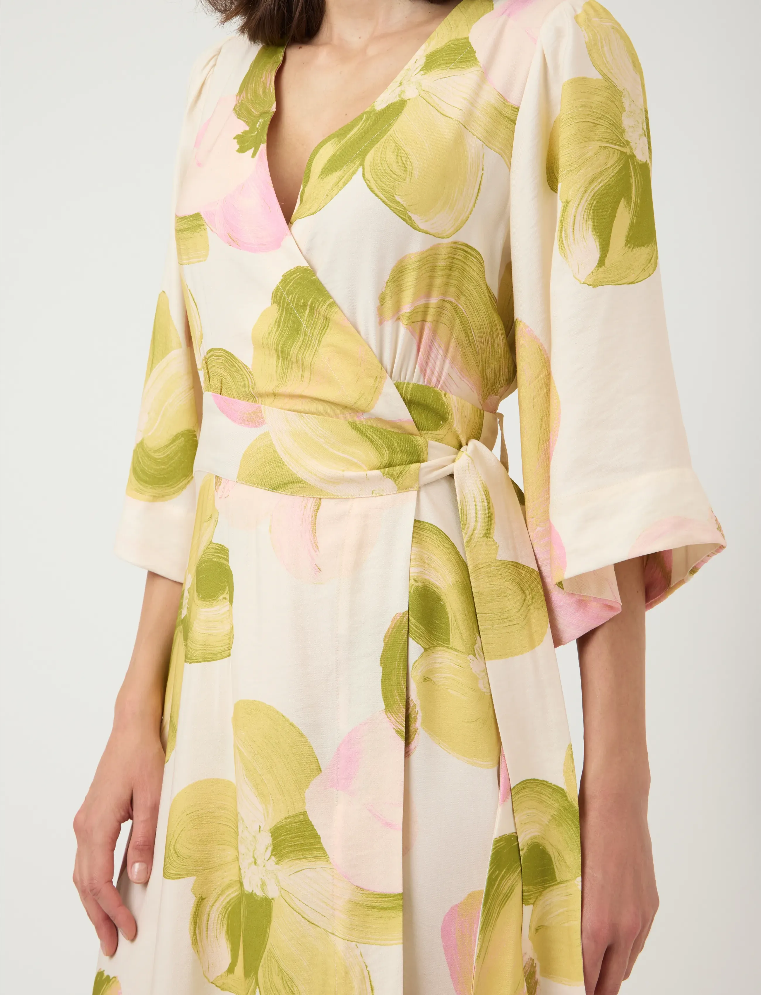 YAS - YASMARGA 3/4 WRAP LONG DRESS S. - SHOW - sommerkjoler - pristine - 5