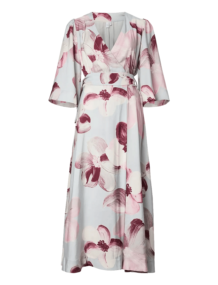 YAS - YASMARGA 3/4 WRAP LONG DRESS S. - SHOW - sommerkleider - skyway - 1