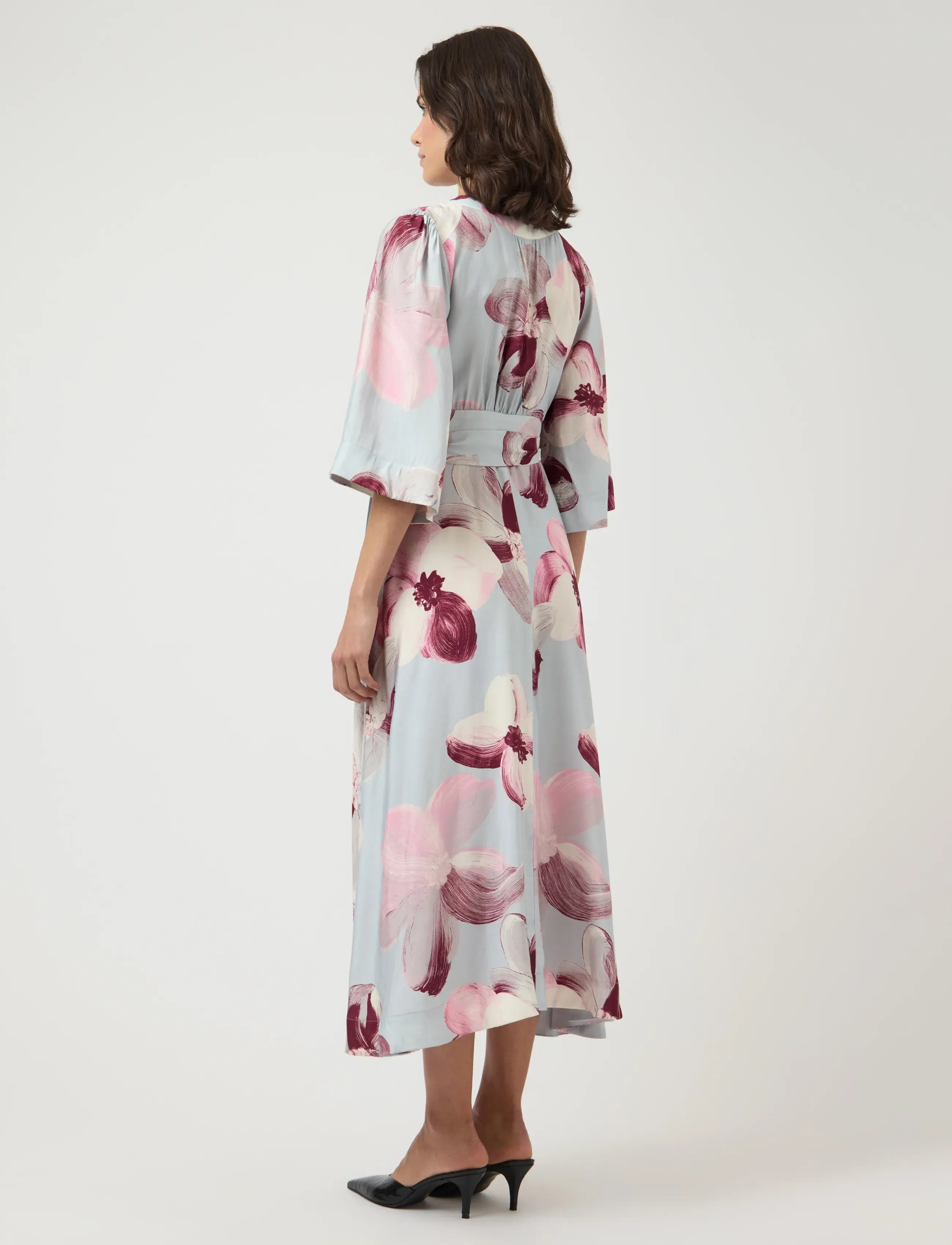 YAS - YASMARGA 3/4 WRAP LONG DRESS S. - SHOW - sommerkleider - skyway - 3