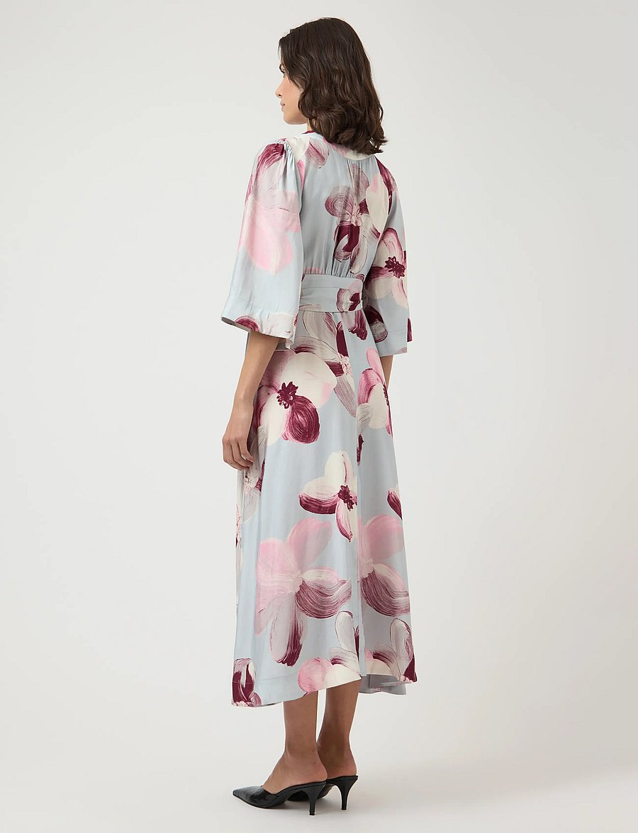 YAS - YASMARGA 3/4 WRAP LONG DRESS S. - SHOW - sommerkleider - skyway - 3