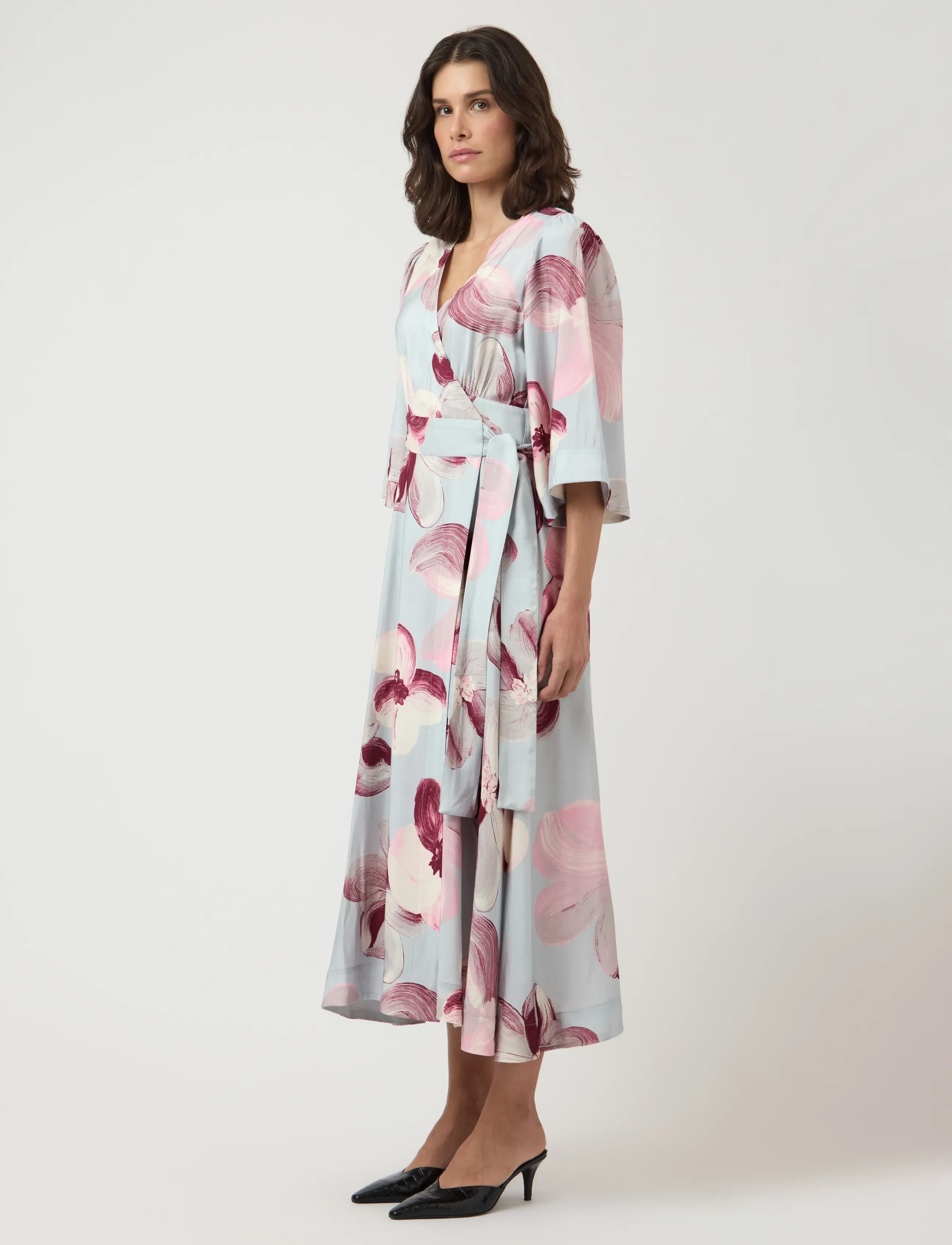 YAS - YASMARGA 3/4 WRAP LONG DRESS S. - SHOW - sommerkleider - skyway - 4