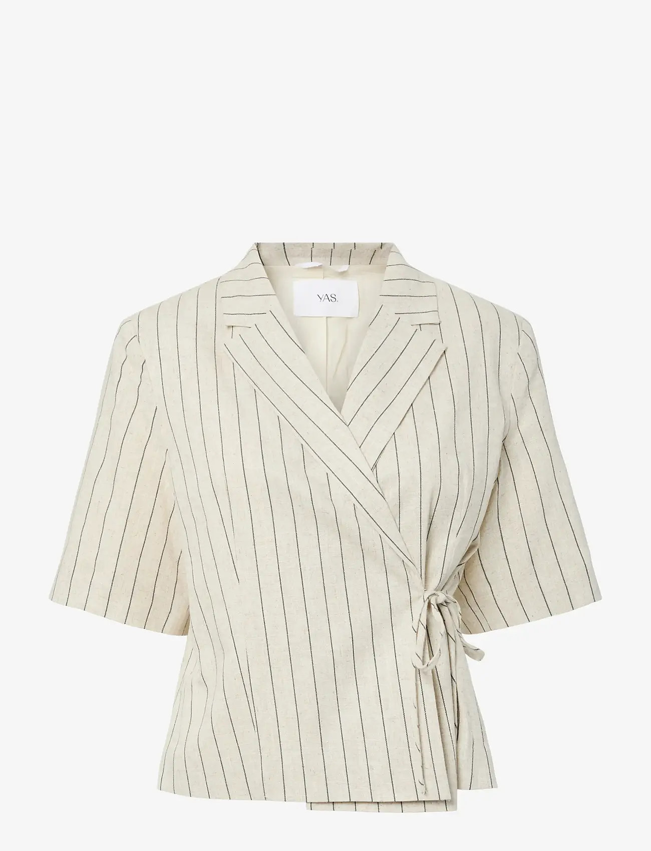 YAS - YASLINURA 2/4 LINEN BLEND BLAZER - blazer mit gürtel - pristine - 1