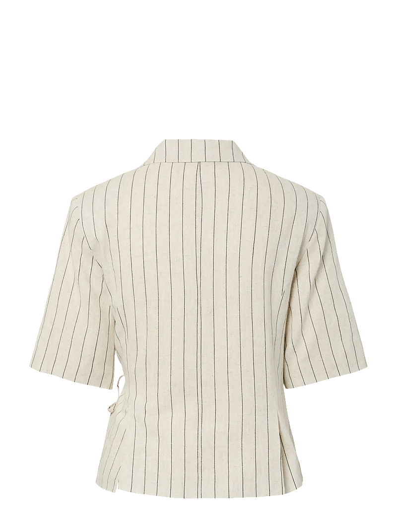 YAS - YASLINURA 2/4 LINEN BLEND BLAZER - blazer mit gürtel - pristine - 2