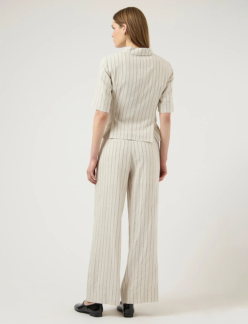 YAS - YASLINURA 2/4 LINEN BLEND BLAZER - blazer mit gürtel - pristine - 3