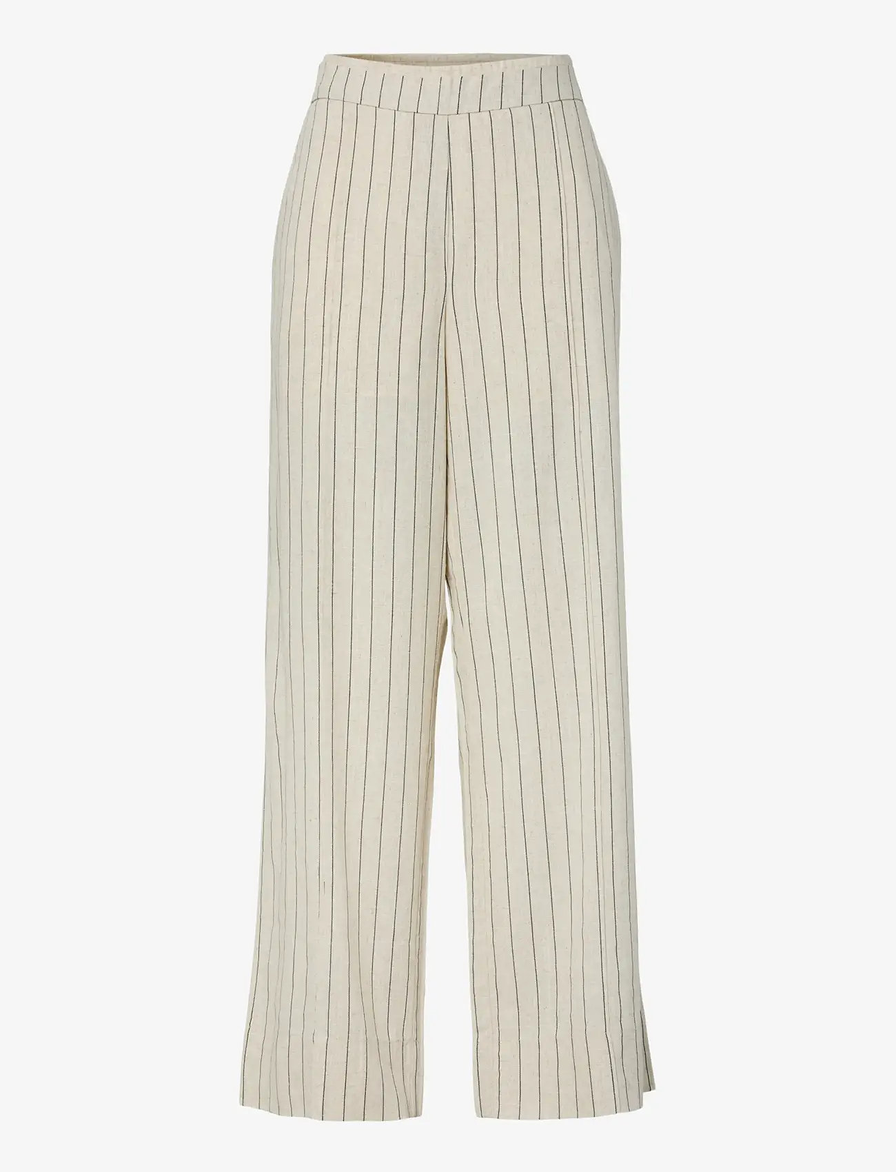 YAS - YASLINURA MW LINEN BLEND PANT - linen trousers - pristine - 1