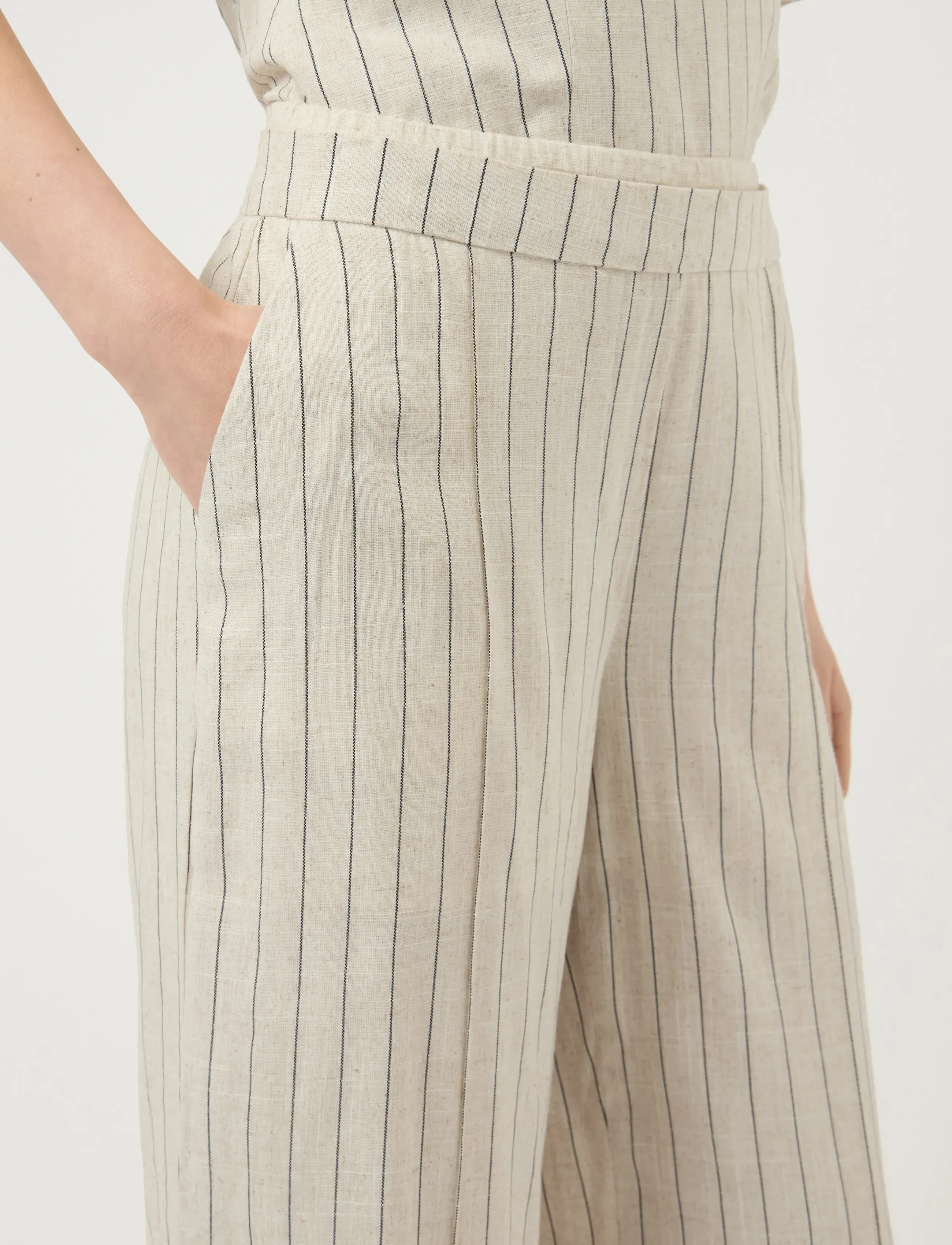 YAS Yaslinura Mw Linen Blend Pant linnebyxor dam – bild 4