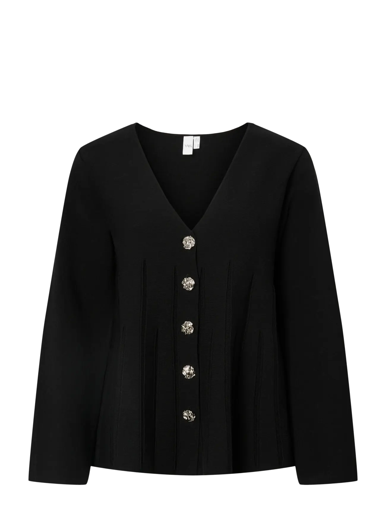 YAS YASMIKLA LS KNIT CARDIGAN S. NOOS - Campaign - BLACK / black