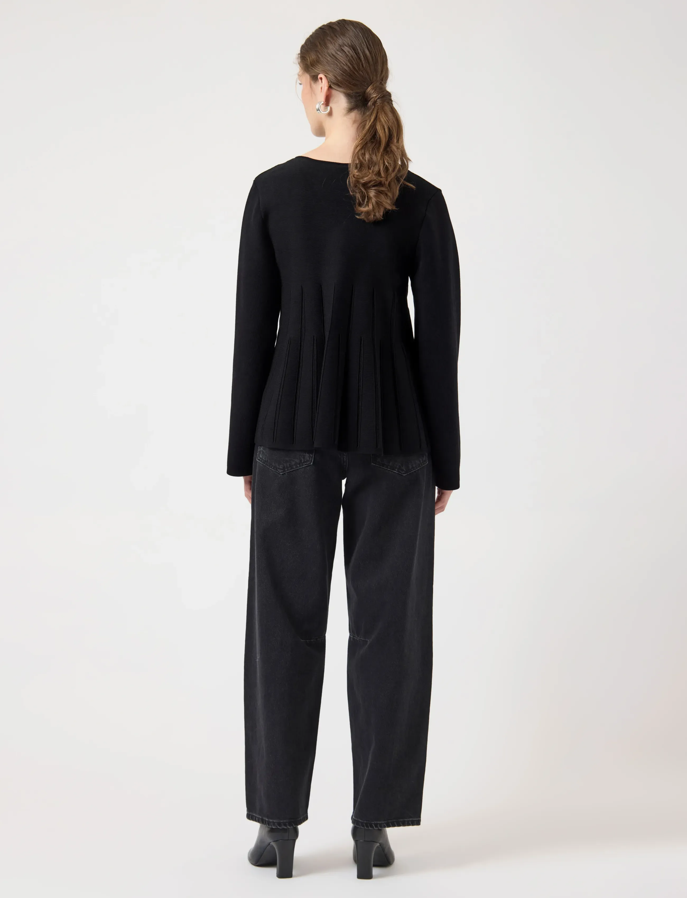 YAS - YASMIKLA LS KNIT CARDIGAN S. NOOS - cardigans - black - 3
