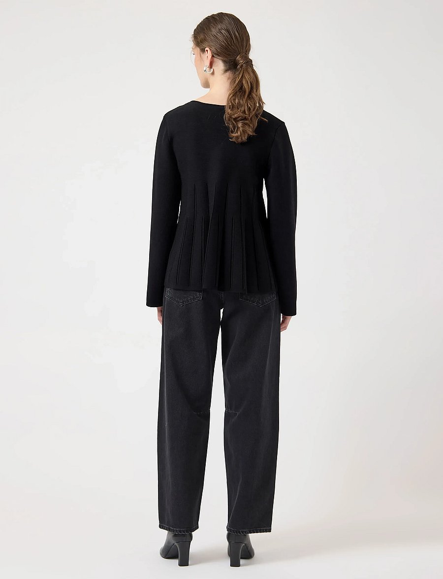 YAS - YASMIKLA LS KNIT CARDIGAN S. NOOS - cardigans - black - 3