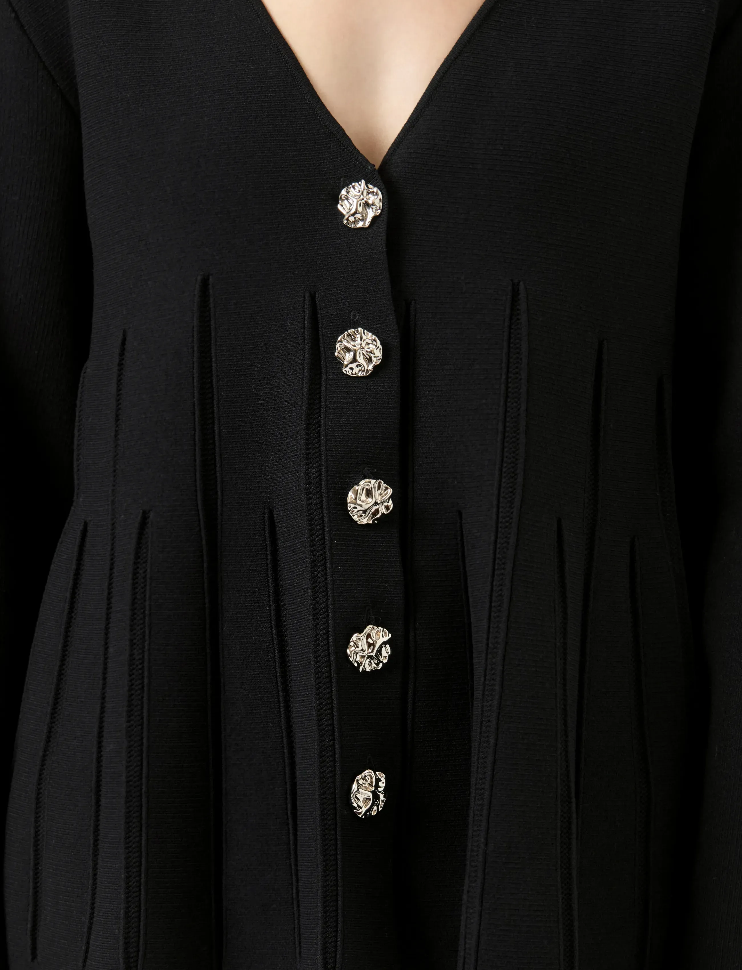 YAS - YASMIKLA LS KNIT CARDIGAN S. NOOS - cardigans - black - 5