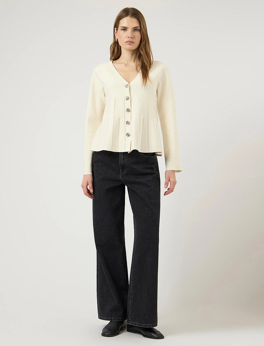 YAS - YASMIKLA LS KNIT CARDIGAN S. NOOS - koftor - pristine - 4