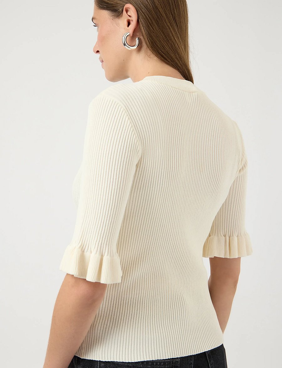 YAS - YASMIKLA SS KNIT TOP S. NOOS - pullover - pristine - 5