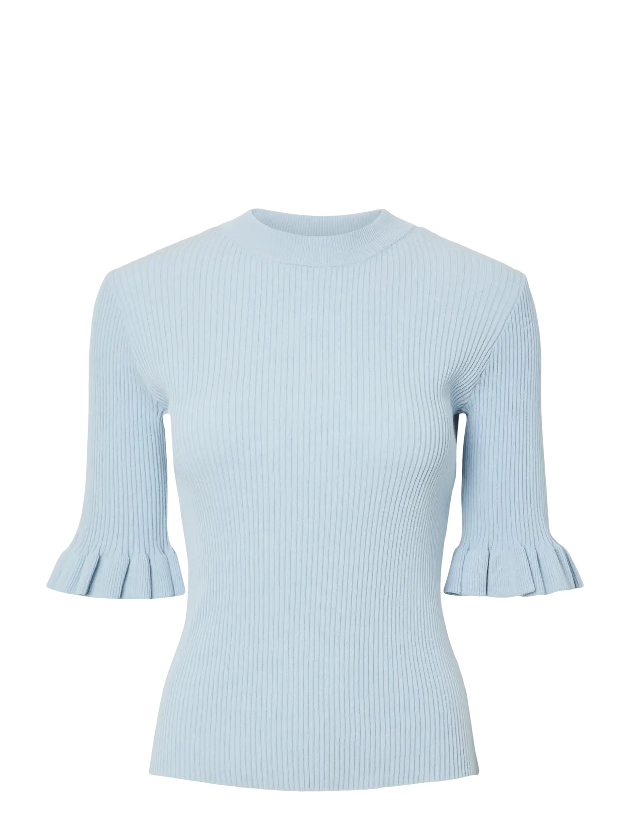 YAS YASMIKLA SS KNIT TOP S. NOOS - Kudumid - SKYWAY / blue