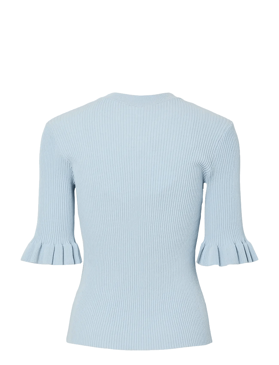 YAS - YASMIKLA SS KNIT TOP S. NOOS - striktrøjer - skyway - 2