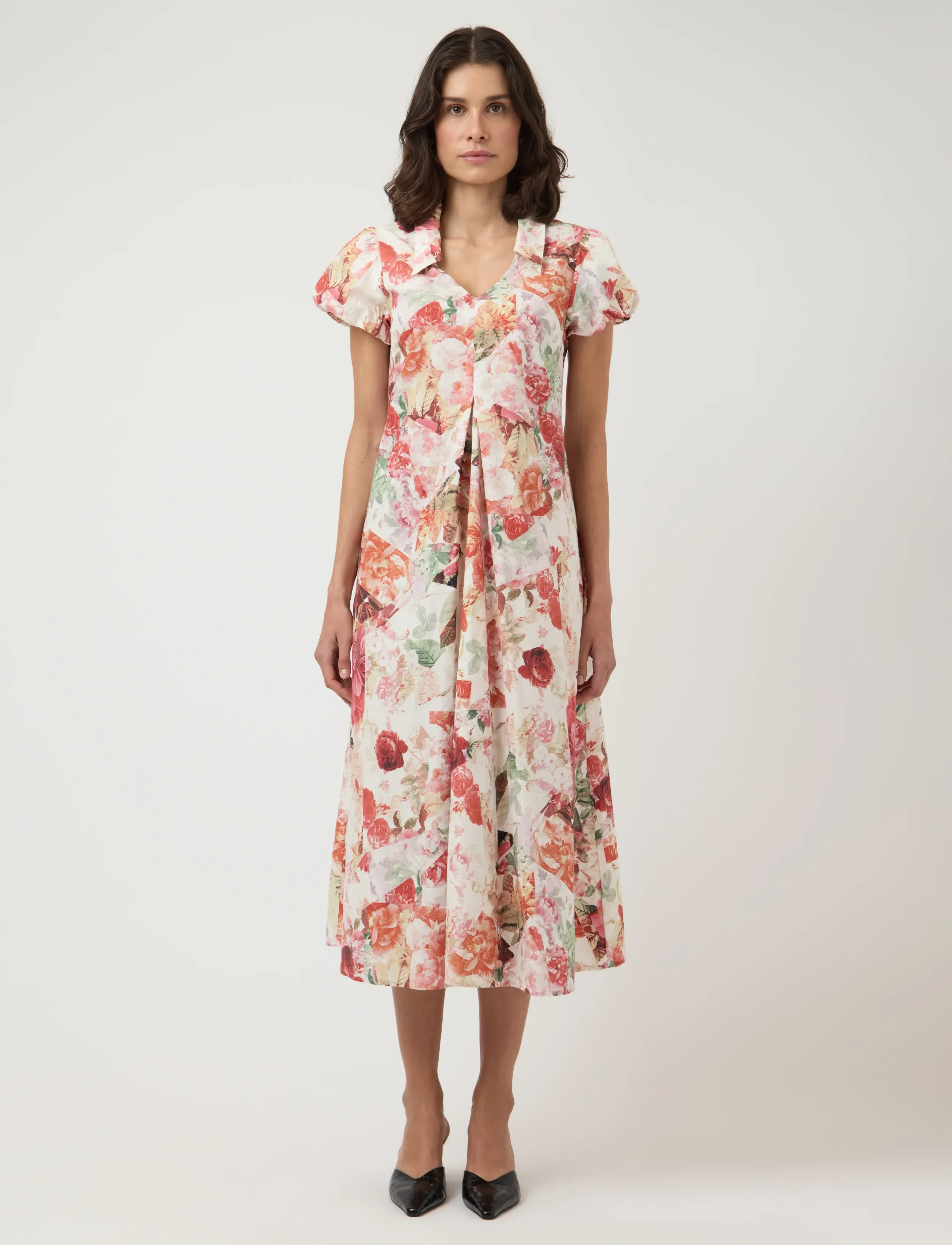 YAS YASROSALLA 2/4 LONG DRESS S. - Tøj - PRISTINE / multi