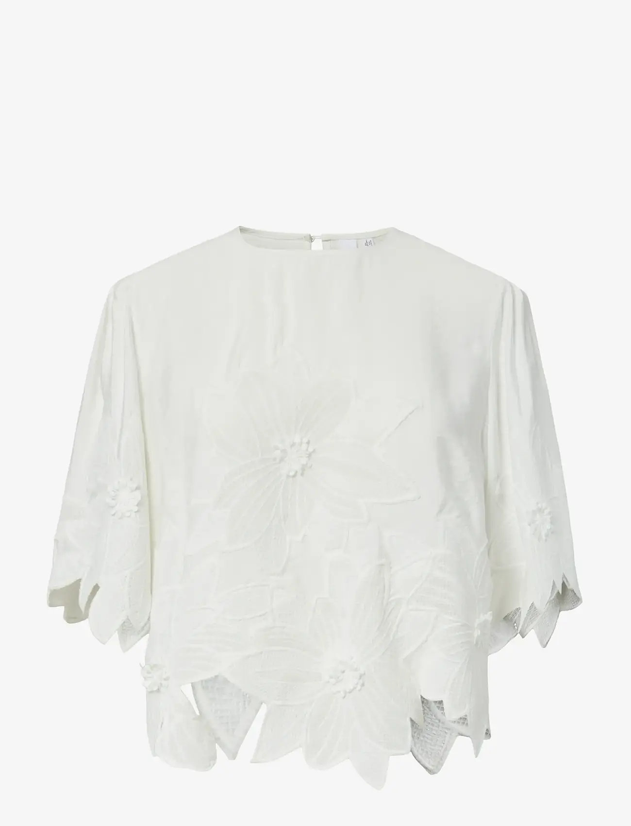 YAS - YASMORI 2/4 TOP - short-sleeved blouses - star white - 0