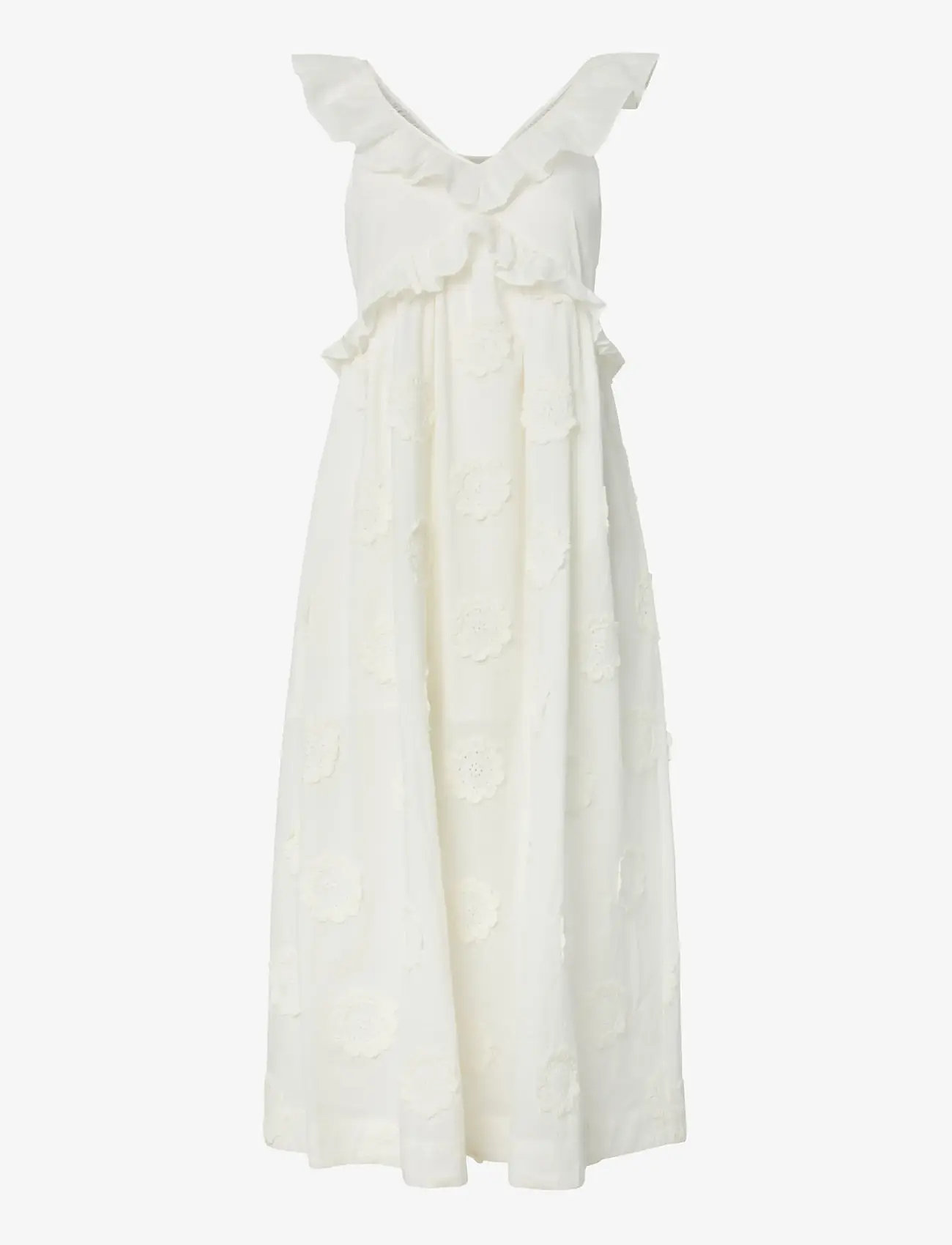 YAS - YASNAMA SL LONG DRESS - maxi dresses - star white - 0