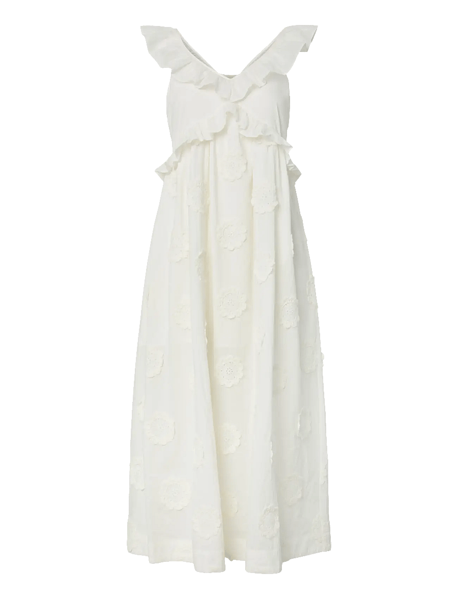 YAS - YASNAMA SL LONG DRESS - maxikleider - star white - 0