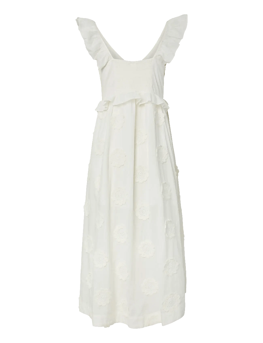 YAS - YASNAMA SL LONG DRESS - maxikleider - star white - 1