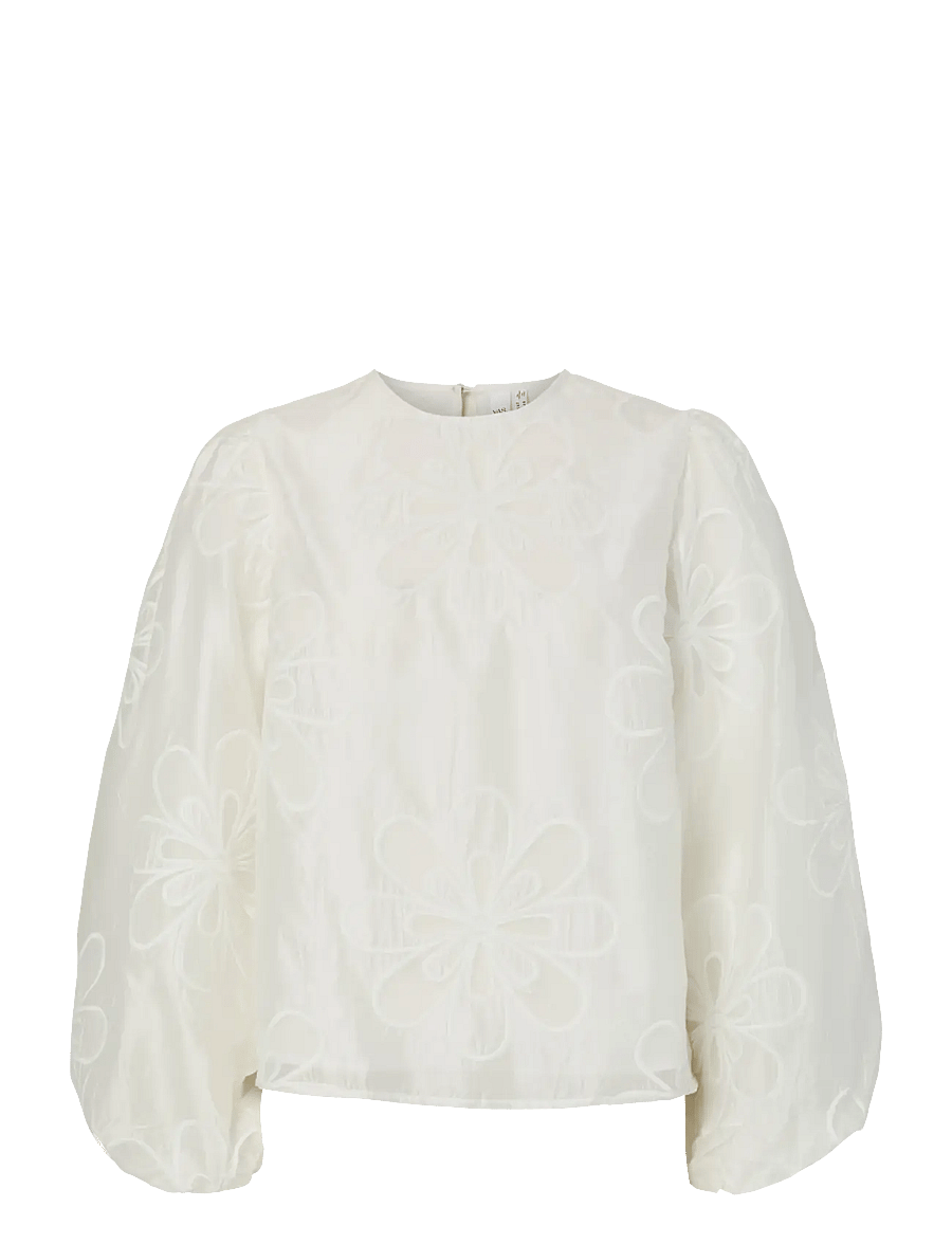 YAS - YASLIMA LS TOP - pikkade varrukatega pluusid - star white - 1