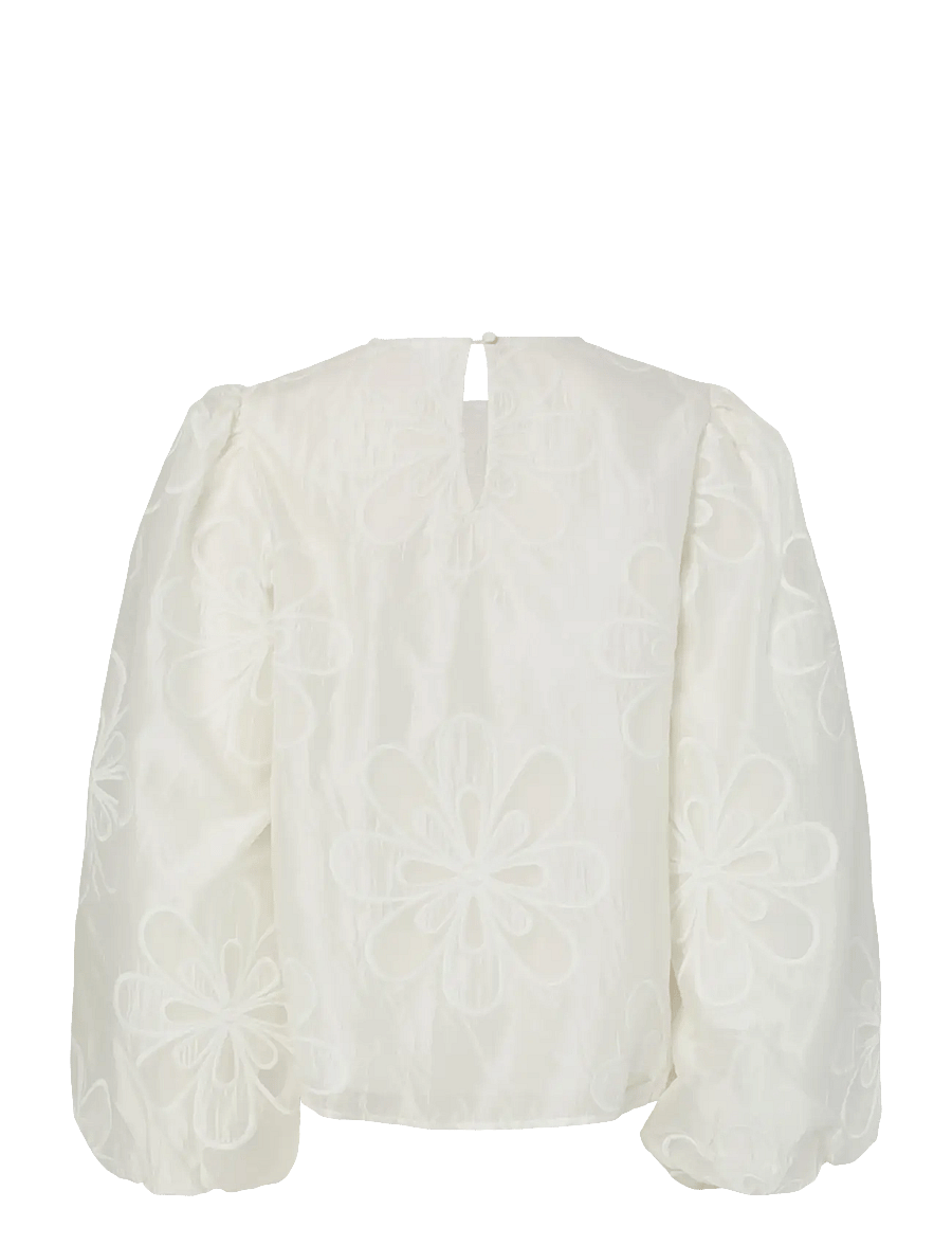 YAS - YASLIMA LS TOP - pikkade varrukatega pluusid - star white - 2