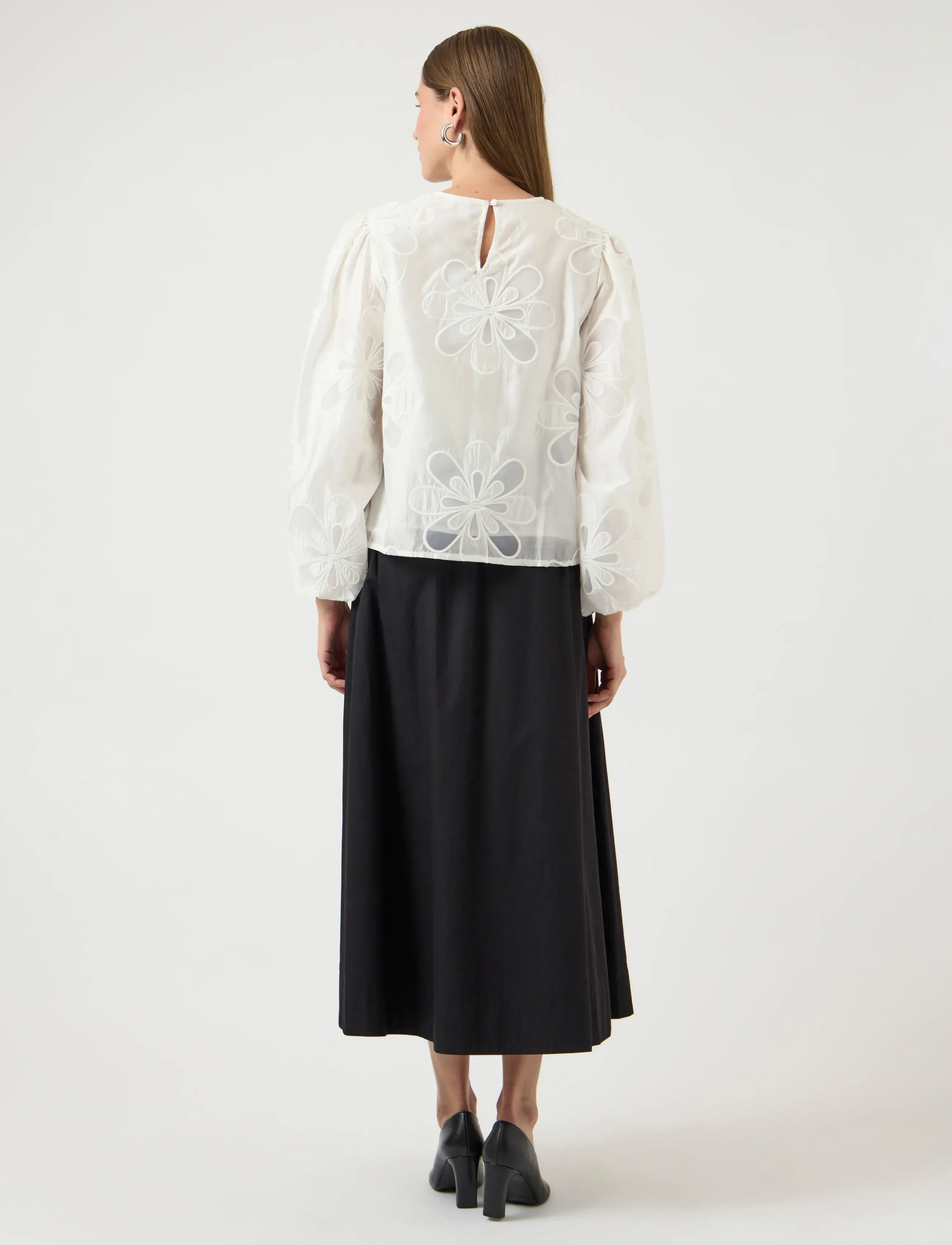 YAS - YASLIMA LS TOP - langärmlige blusen - star white - 3